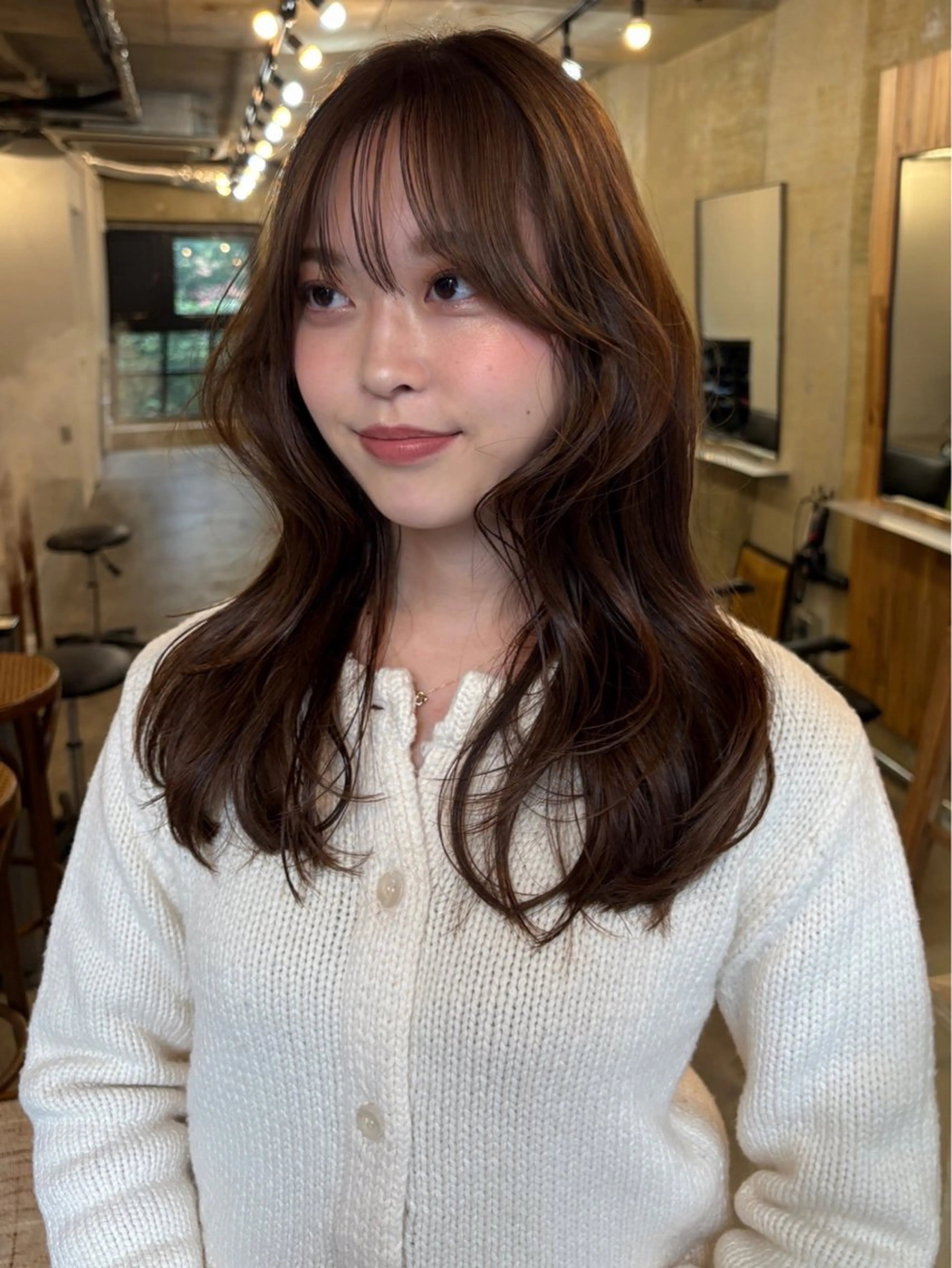 セミロング トリートメント ヘアカラー 柳瀬 和香奈のヘアスタイル