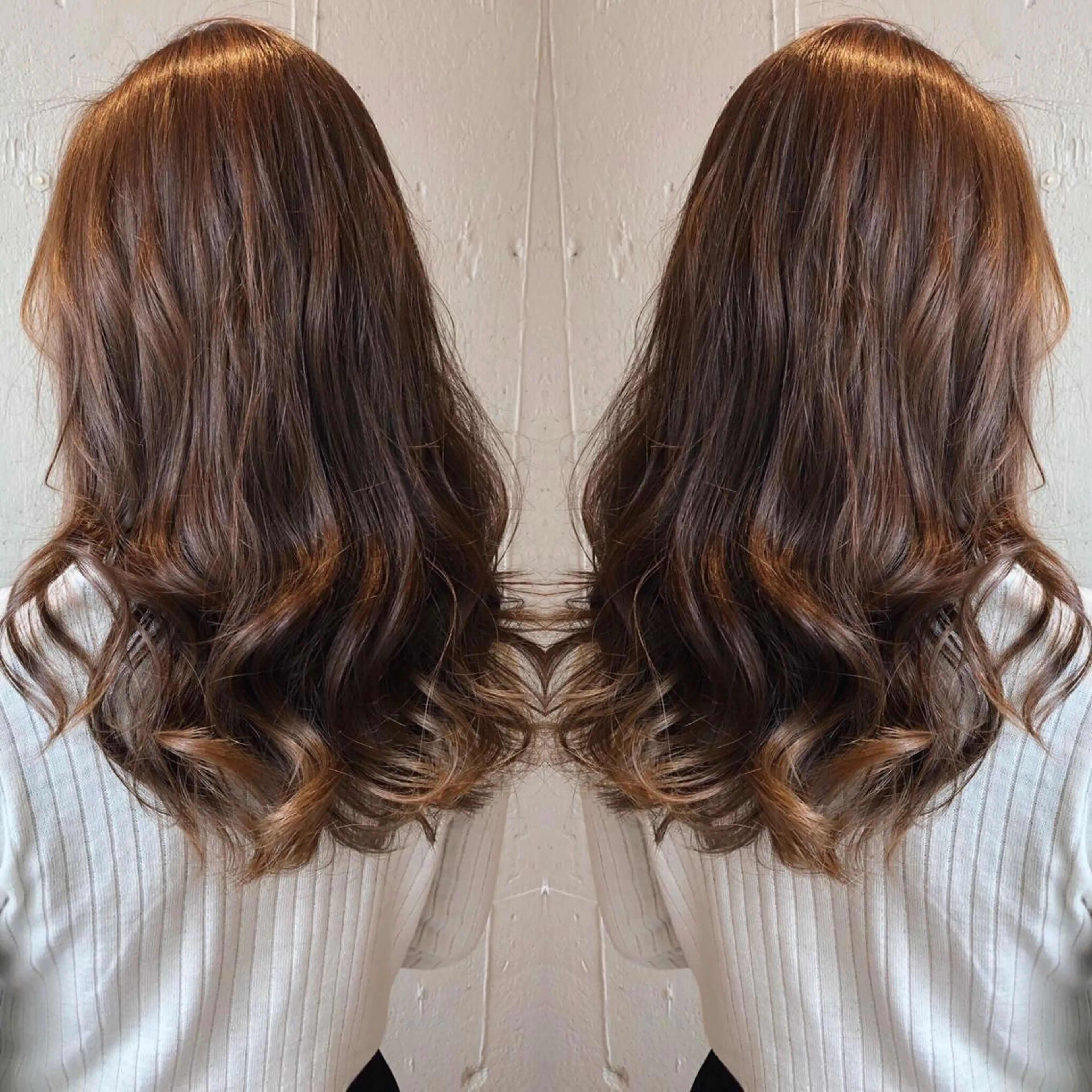 ロング アッシュ あらき ちさとのヘアスタイル