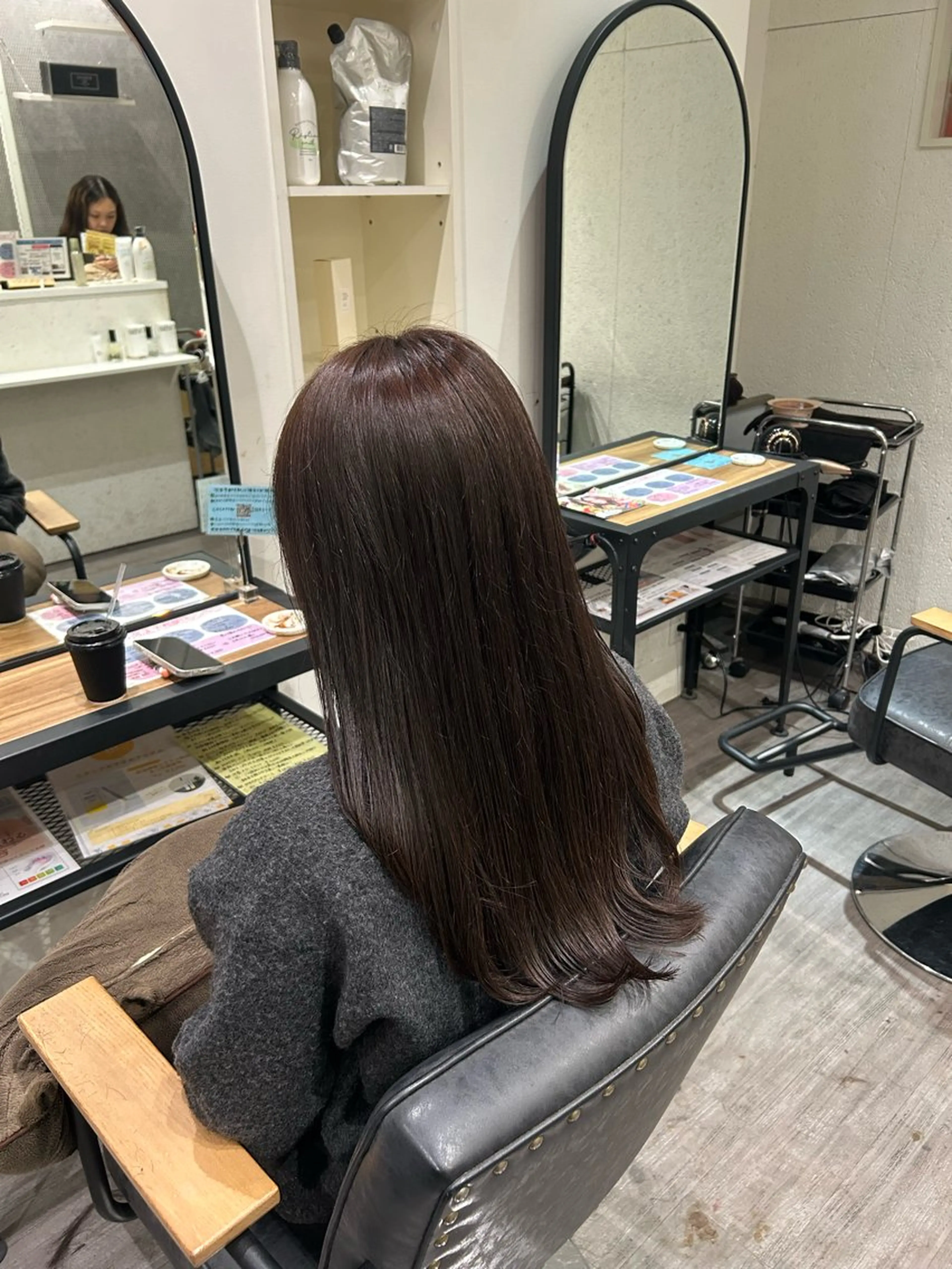 ロング カラー 透明感カラー グレージュ カット ヘアカラー トリートメント cocotte 💟草間紫音💟のヘアスタイル