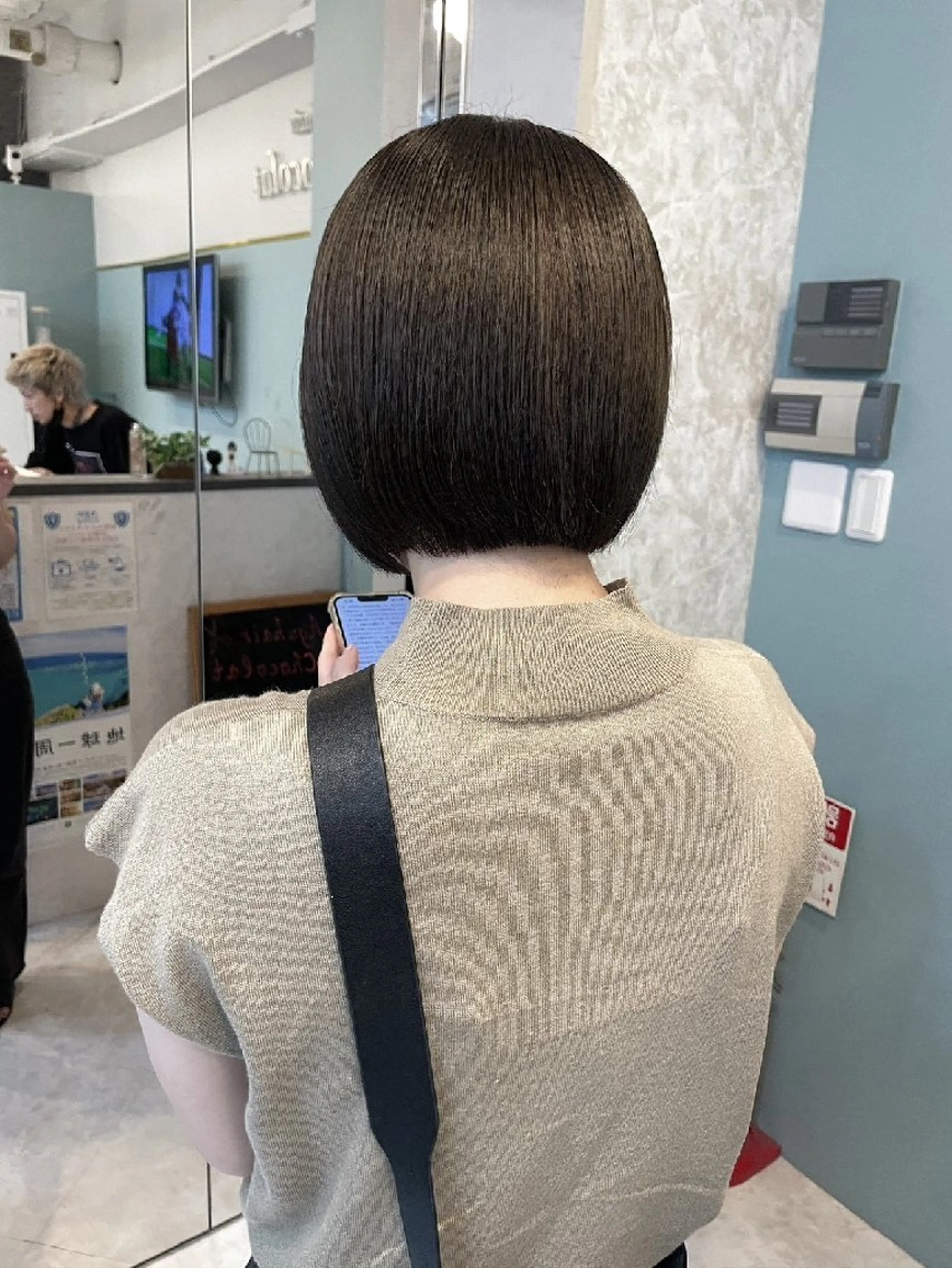 ショート 暗髪艶カラー/ 髪質改善TR/maiのヘアスタイル