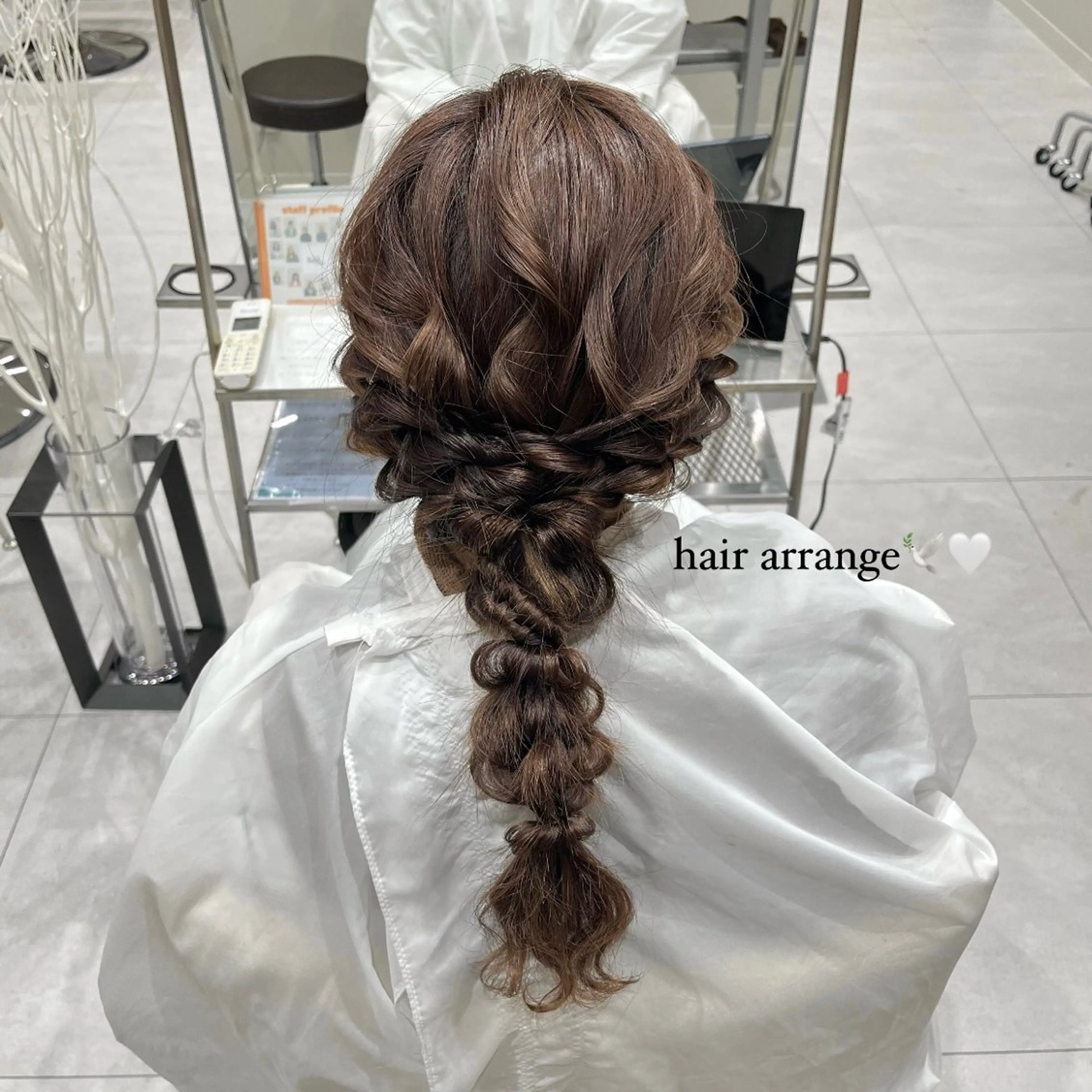 セミロング ヘアセット バレイヤージュ/ヘア アレンジ/shionのヘアスタイル