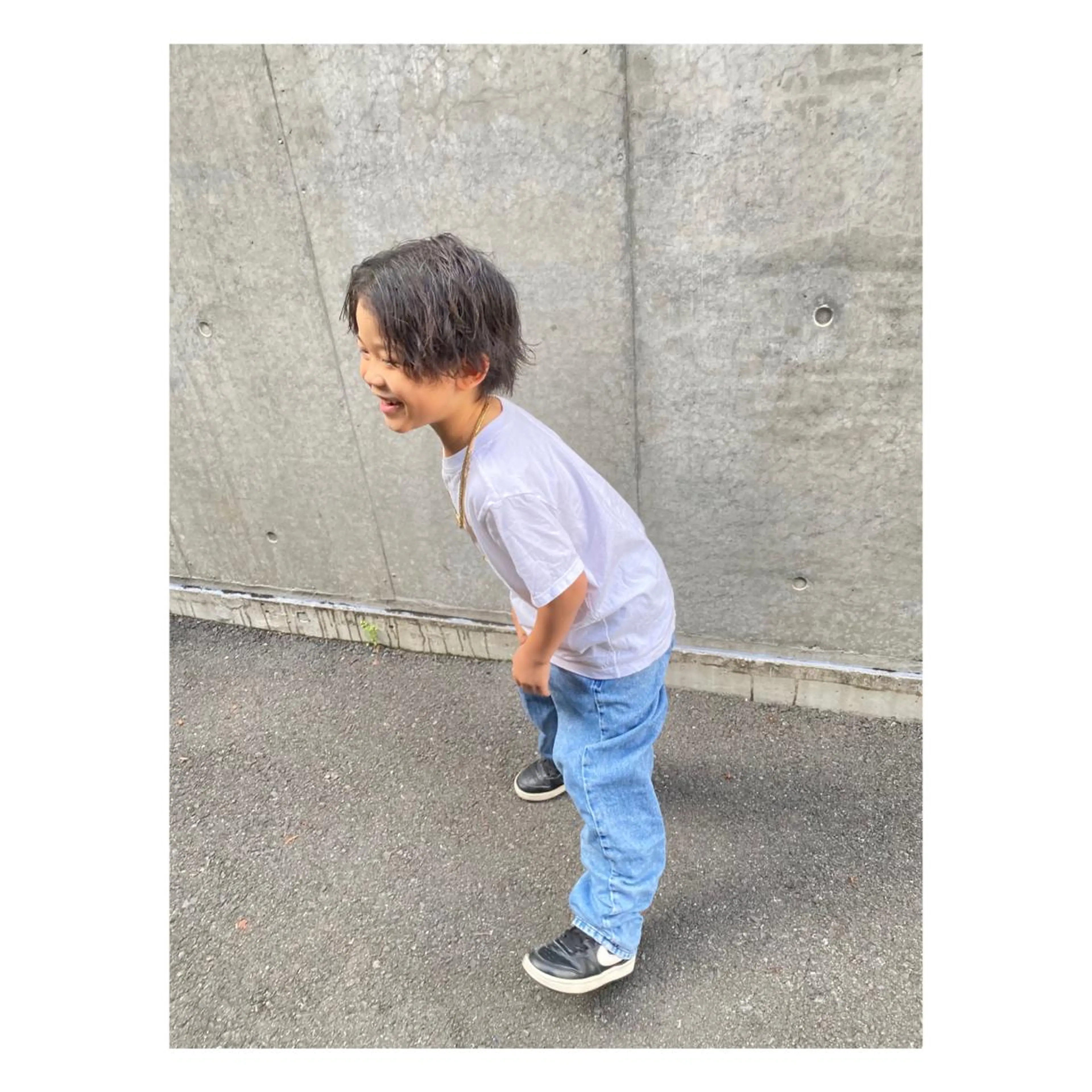 ミディアム パーマ メンズ カット パーマ 菊池大一 溝の口パーマのヘアスタイル