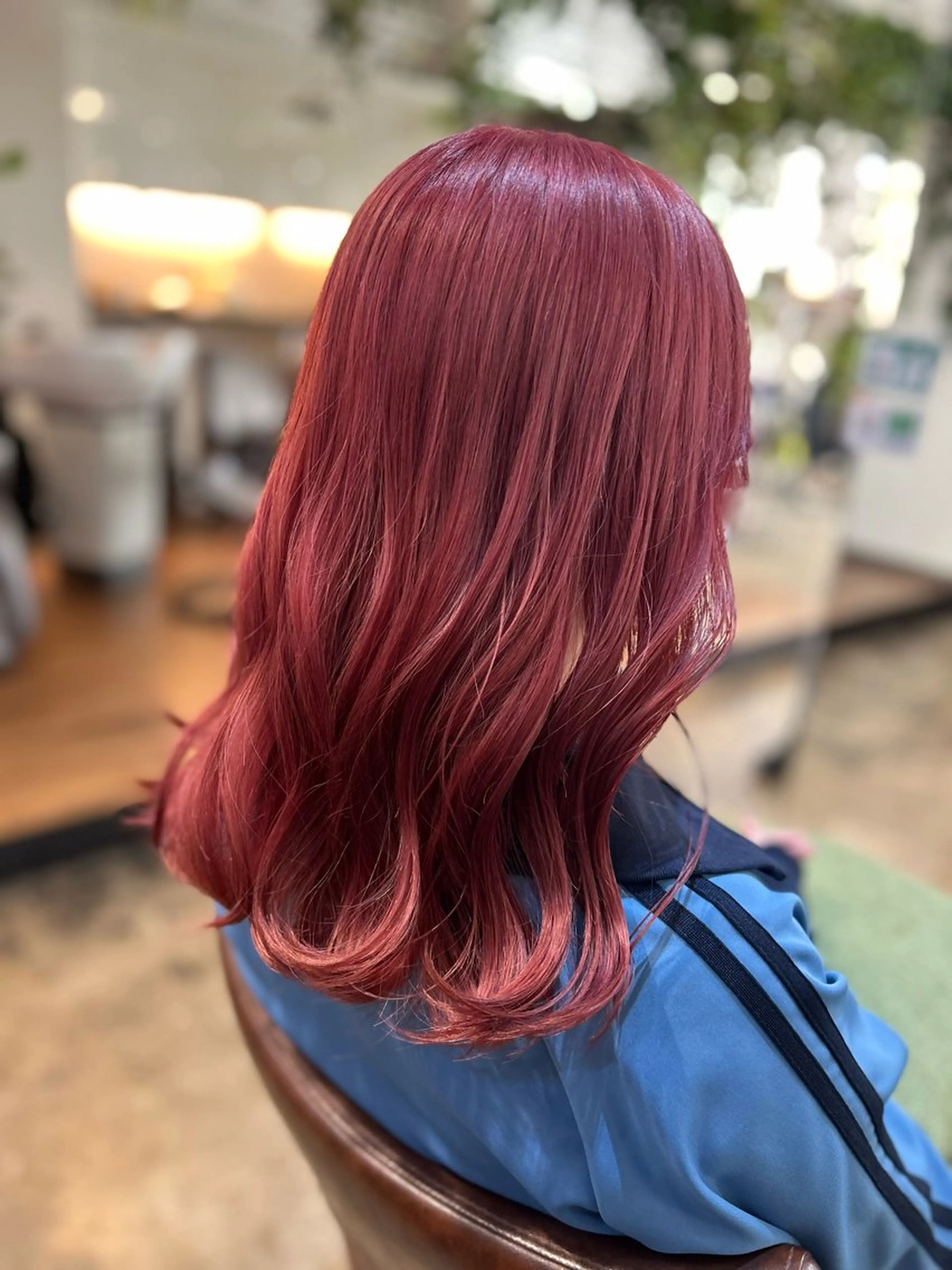 セミロング カラー ピンクカラー ヘアカラー 艶髪/レイヤー 🦋MIYUUのヘアスタイル