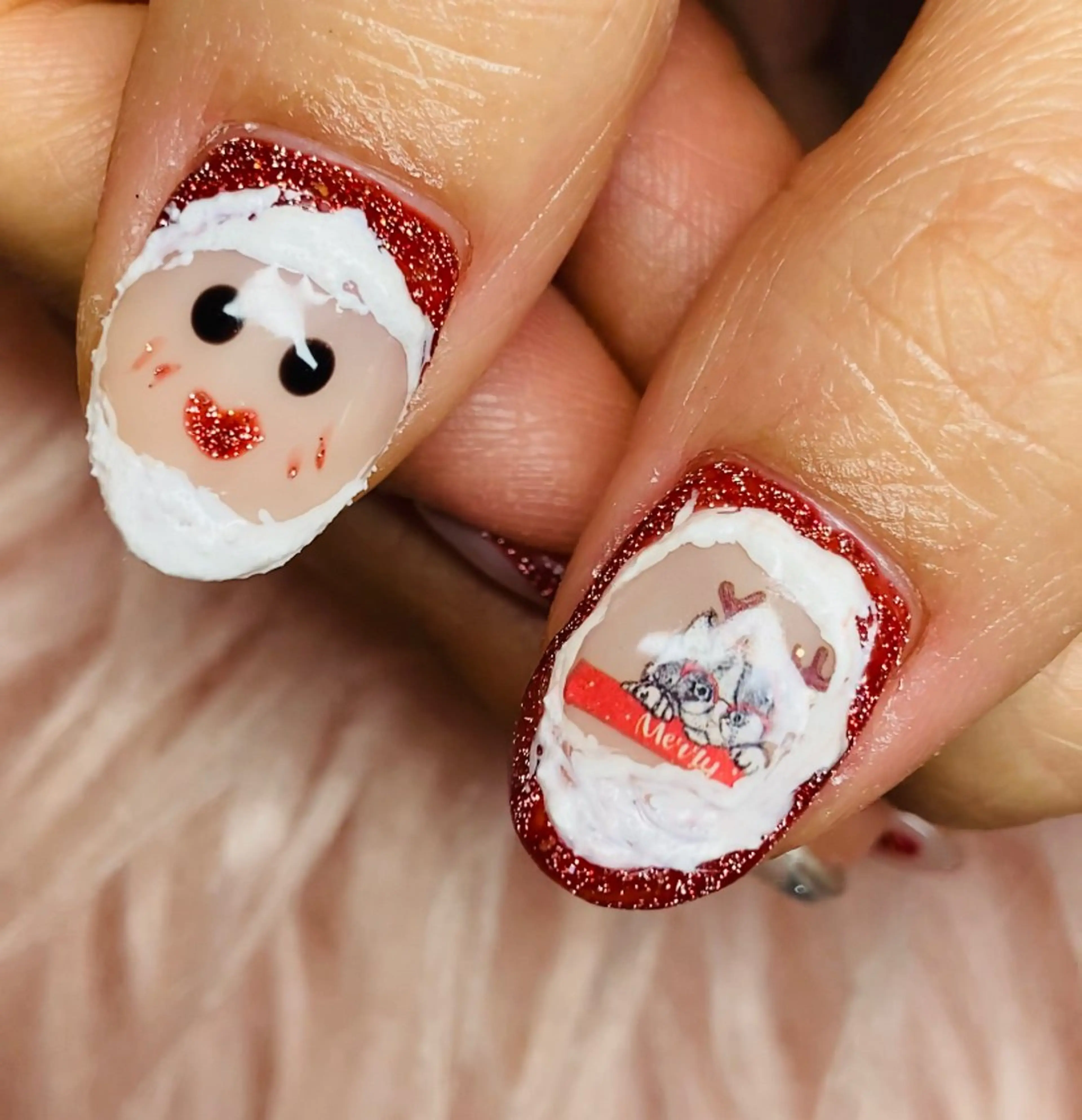 ネイル 冬ネイル クリスマス HandSnail自宅サロン所属・HandSnail 座間自宅ネイルサロンのネイルデザイン