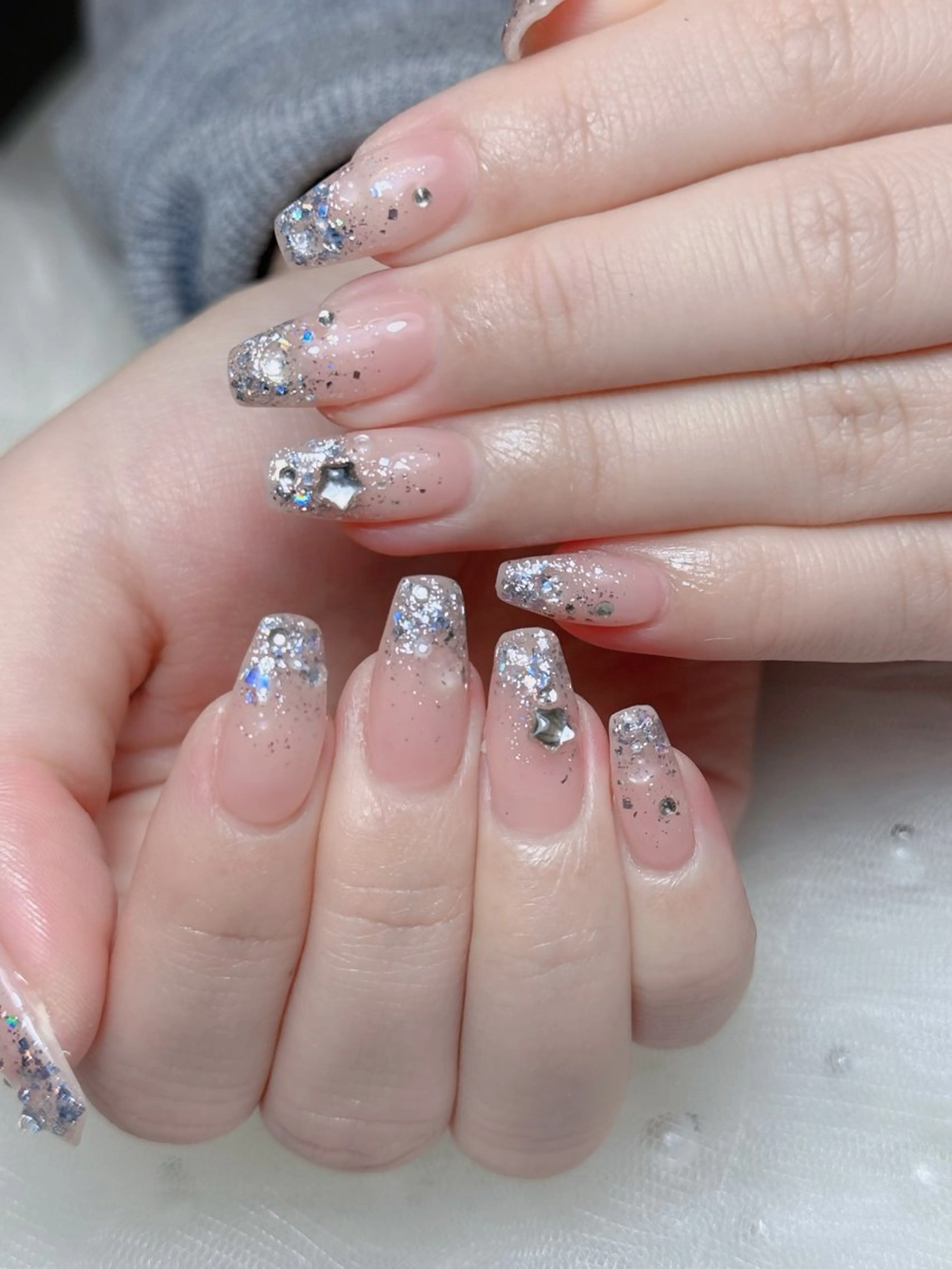 ネイル オーロラネイル チークネイル フットネイル フレンチネイル 韓国ネイル ハンドネイル Lumi Nailのネイルデザイン