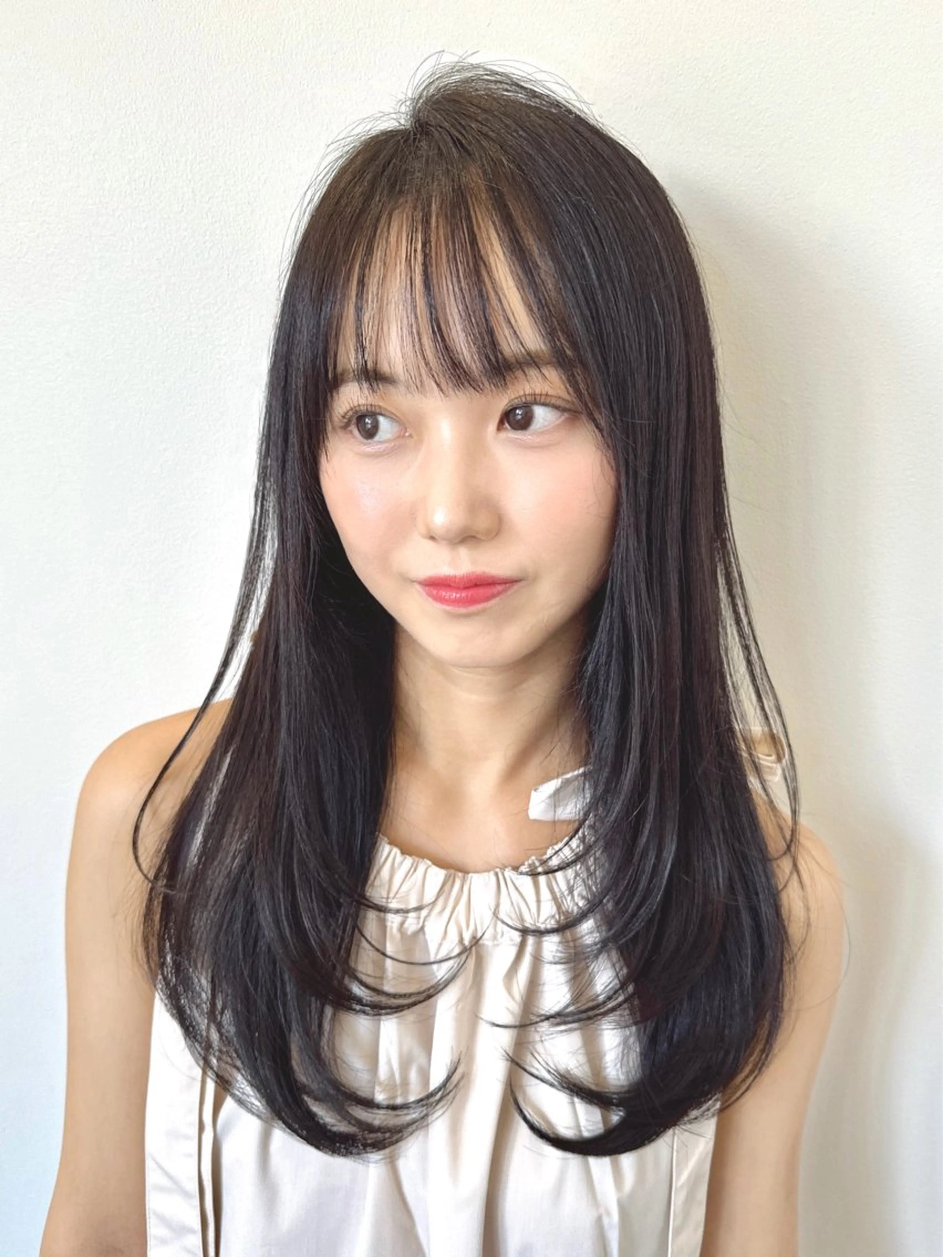 ロング カラー 透明感カラー レイヤーカット トリートメント カット ヘアカラー トリートメント 西宮ガーデンズ k-two土田陸登のヘアスタイル