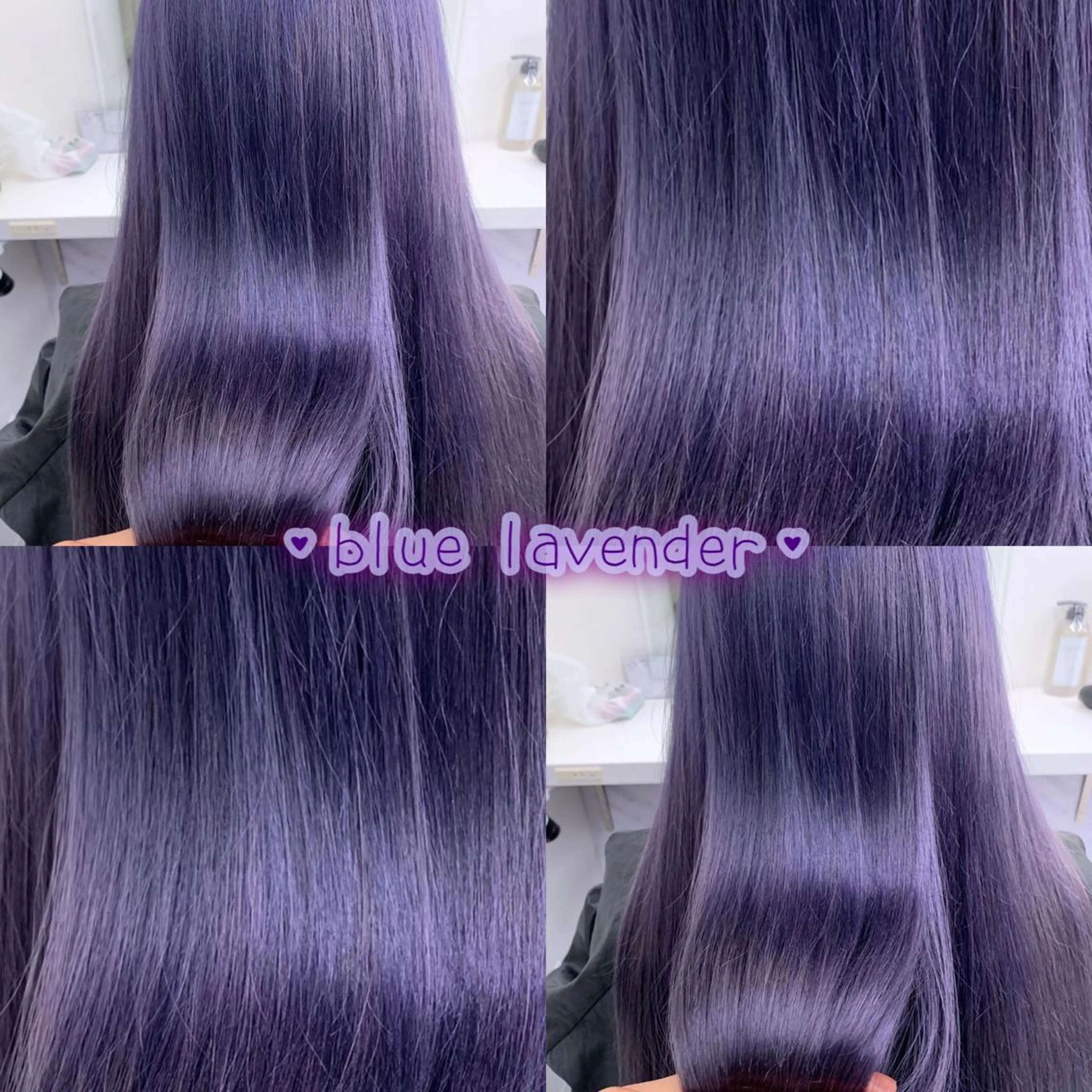 セミロング カラー ヘアアレンジ ハイトーンカラー パープルカラー 髪質改善 トリートメント 全色特化美容師 /コウスケ🎨のヘアスタイル