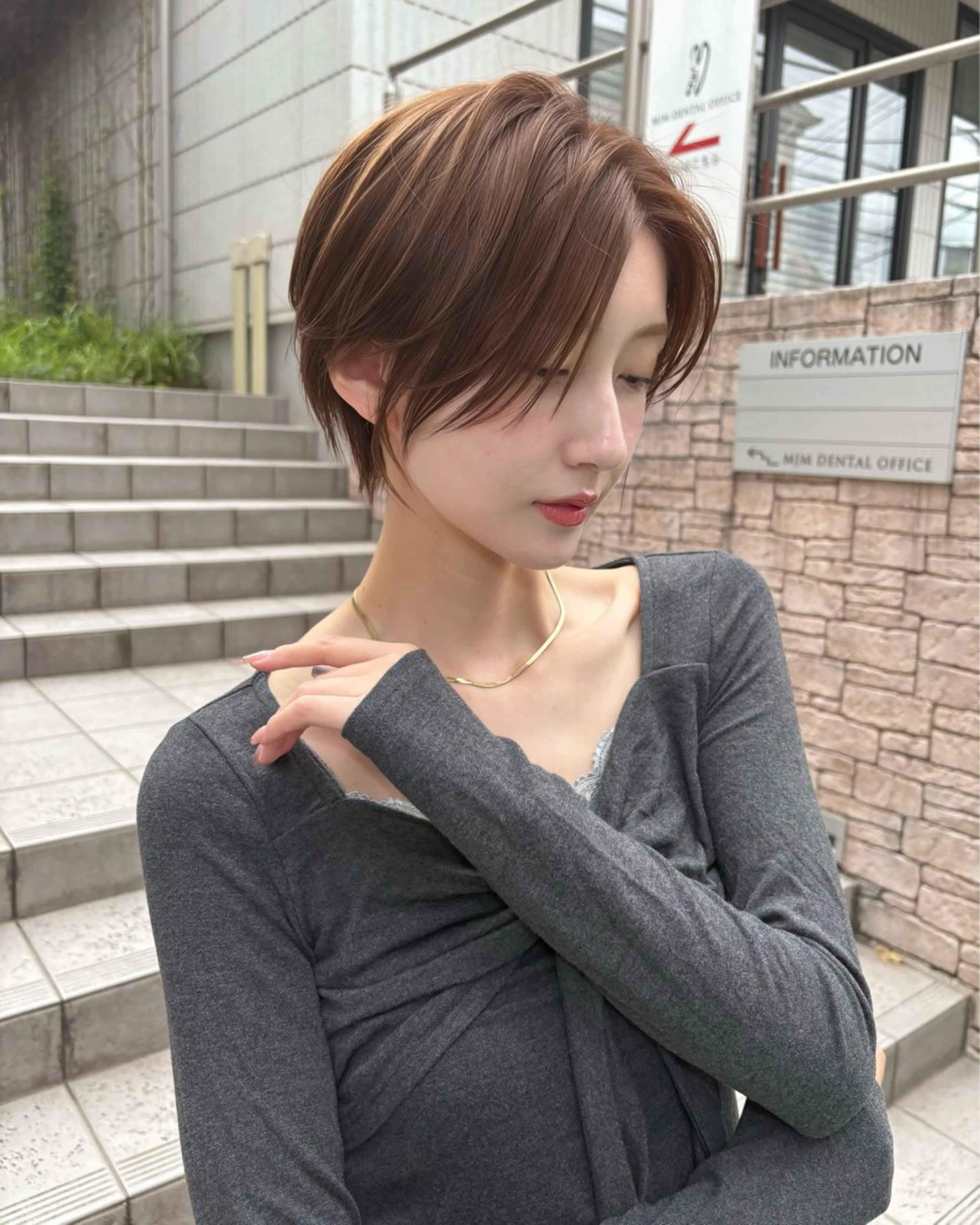 ショート カット トリートメント 井上 一青のヘアスタイル