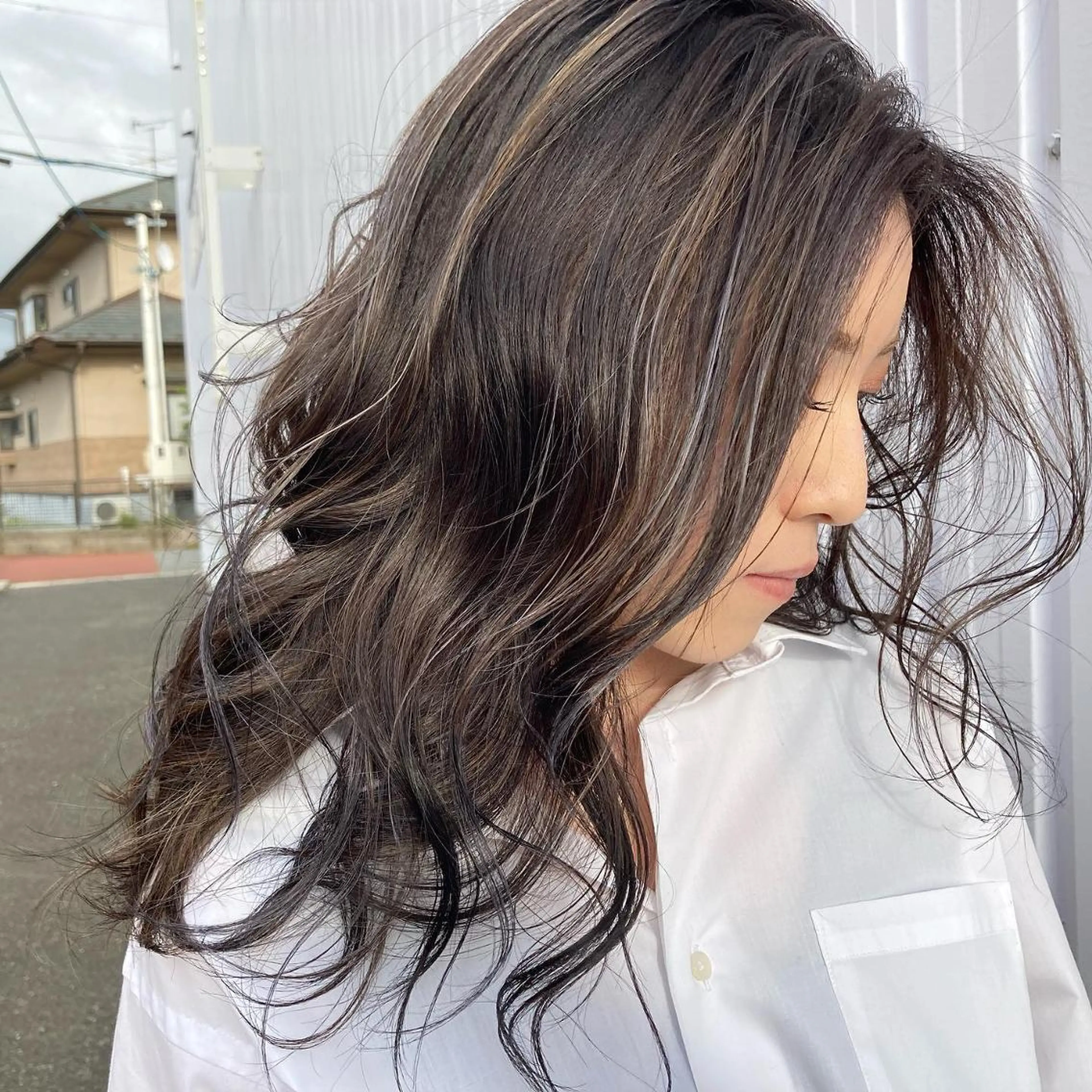 カラー デザインカラー ハイライトカラー 髪質改善/透明感 カラー/内藤有須加のヘアスタイル