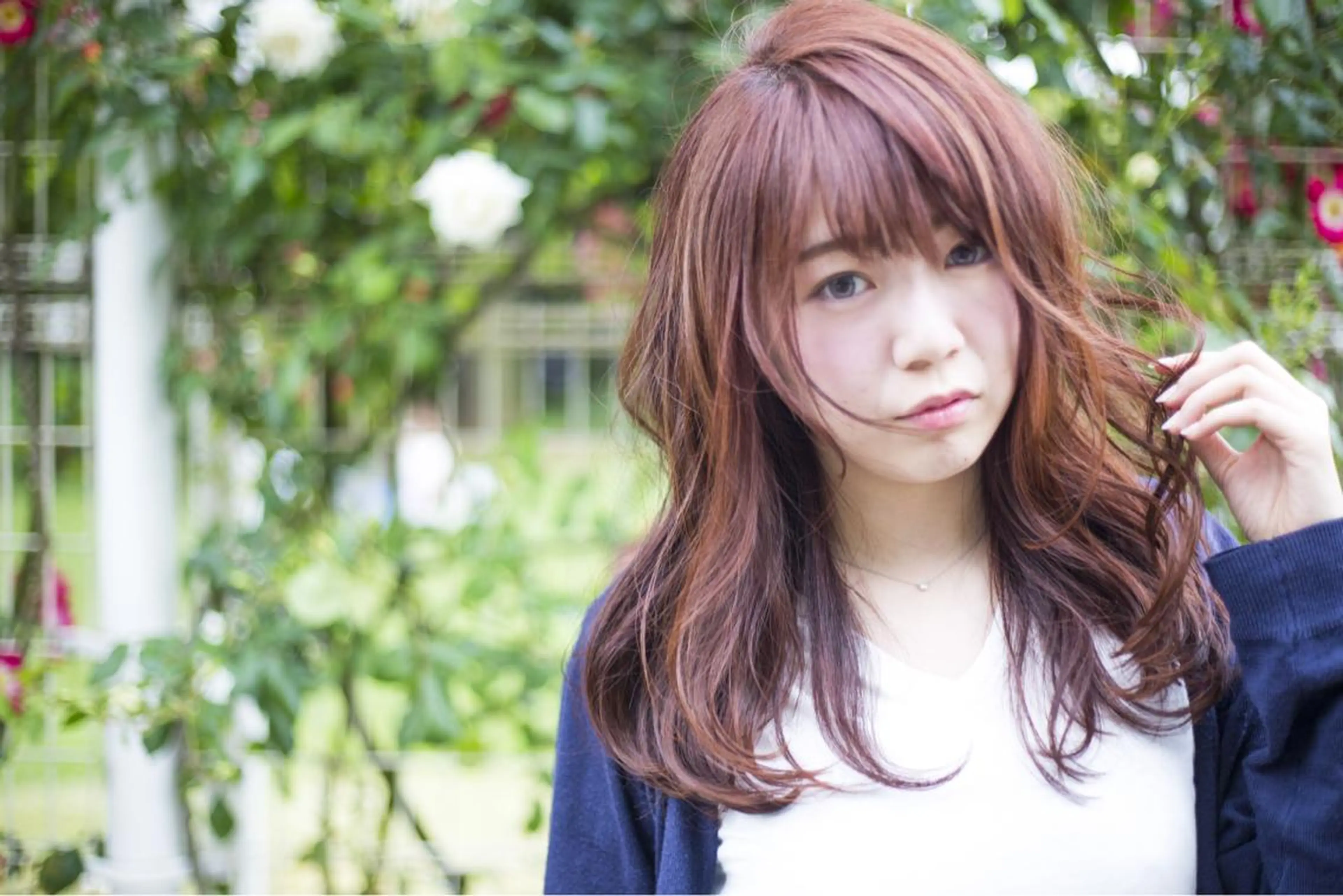 ミディアム セミロング ロング カラー Re:ta Hair 飯田淳平のヘアスタイル