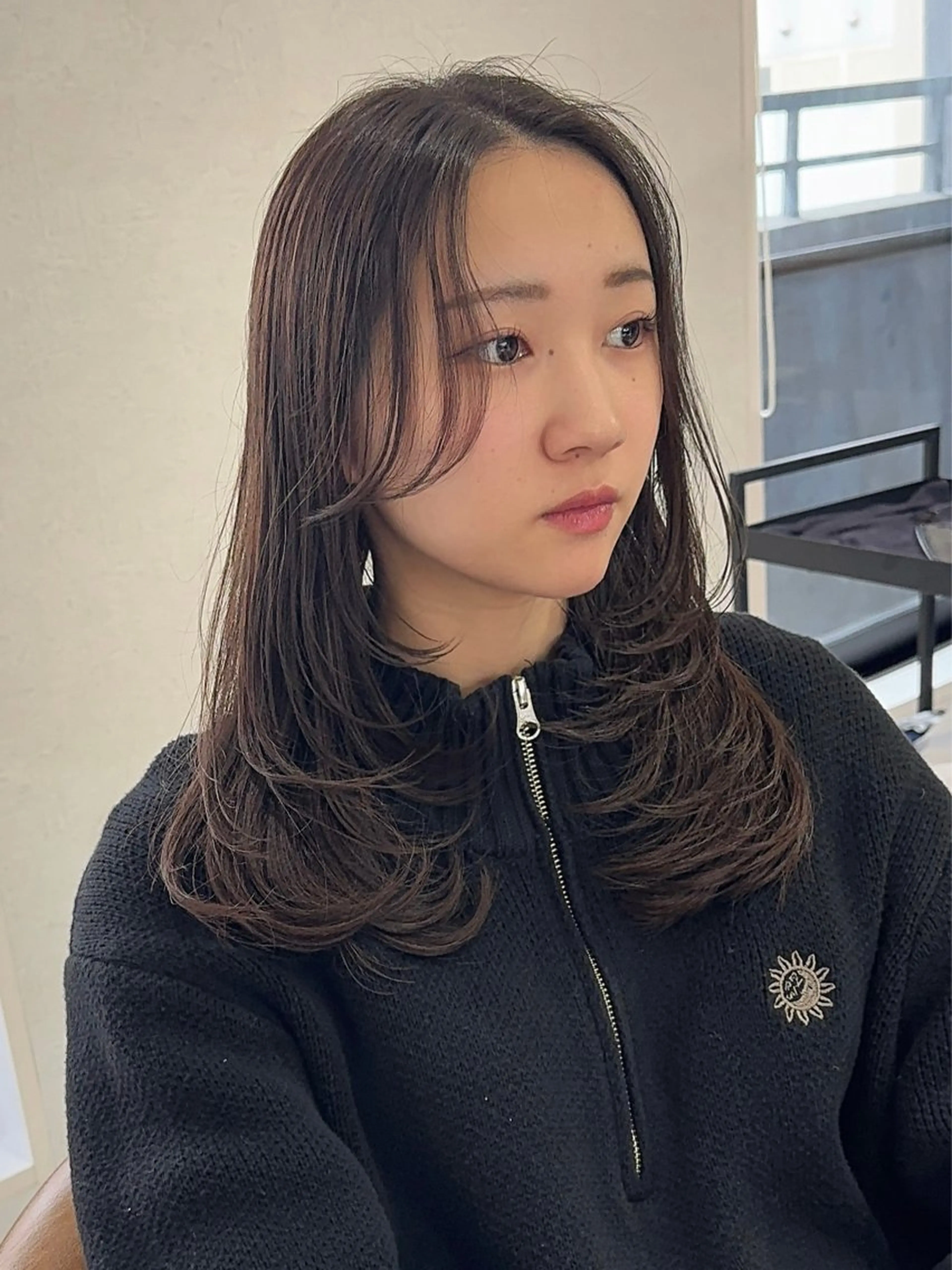 セミロング カット ヘアカラー イメチェンレイヤー/ ボブ/菅野恭平🍀のヘアスタイル