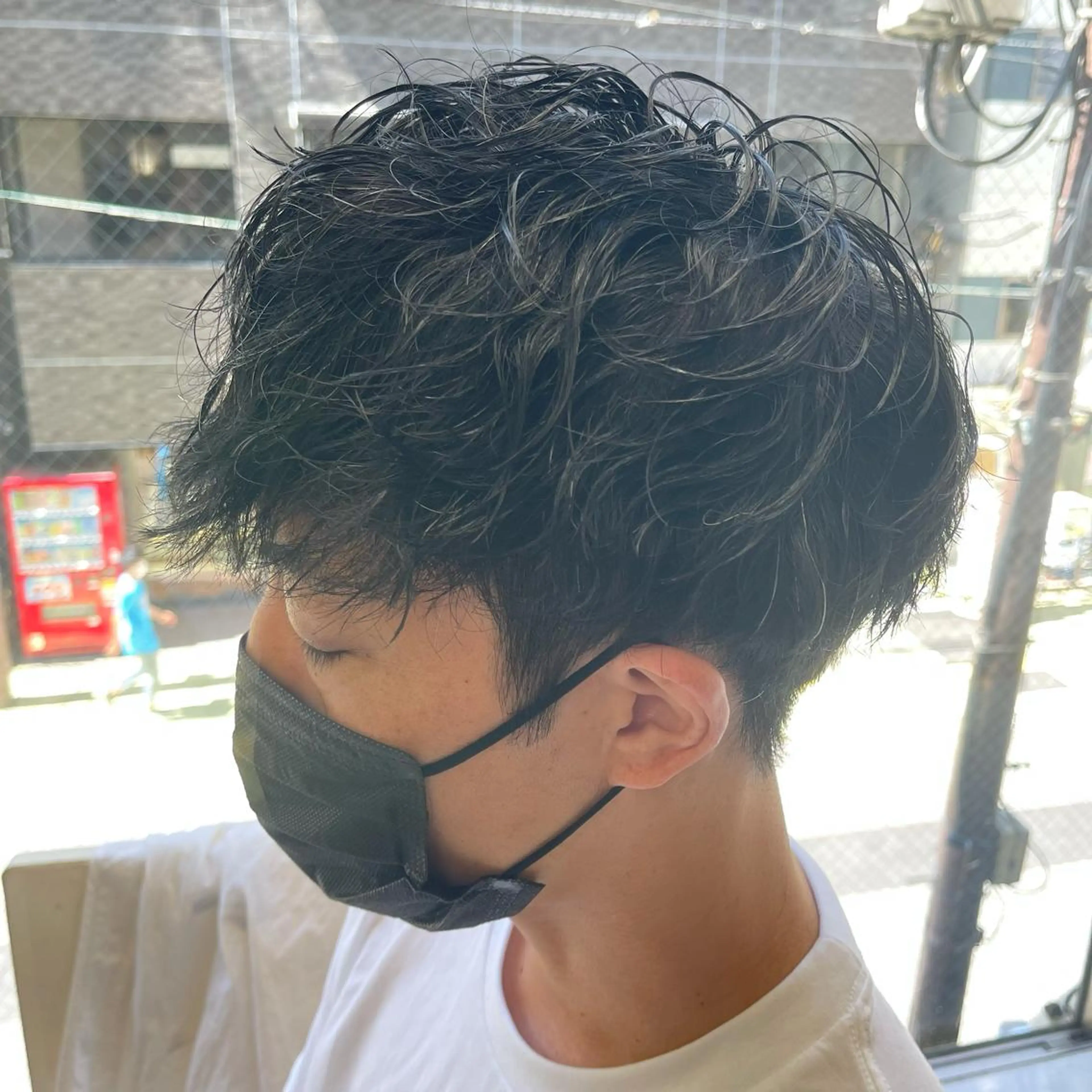 ショート パーマ メンズ カット パーマ トリートメント ✨メンズ支持率no1 野上✨のヘアスタイル