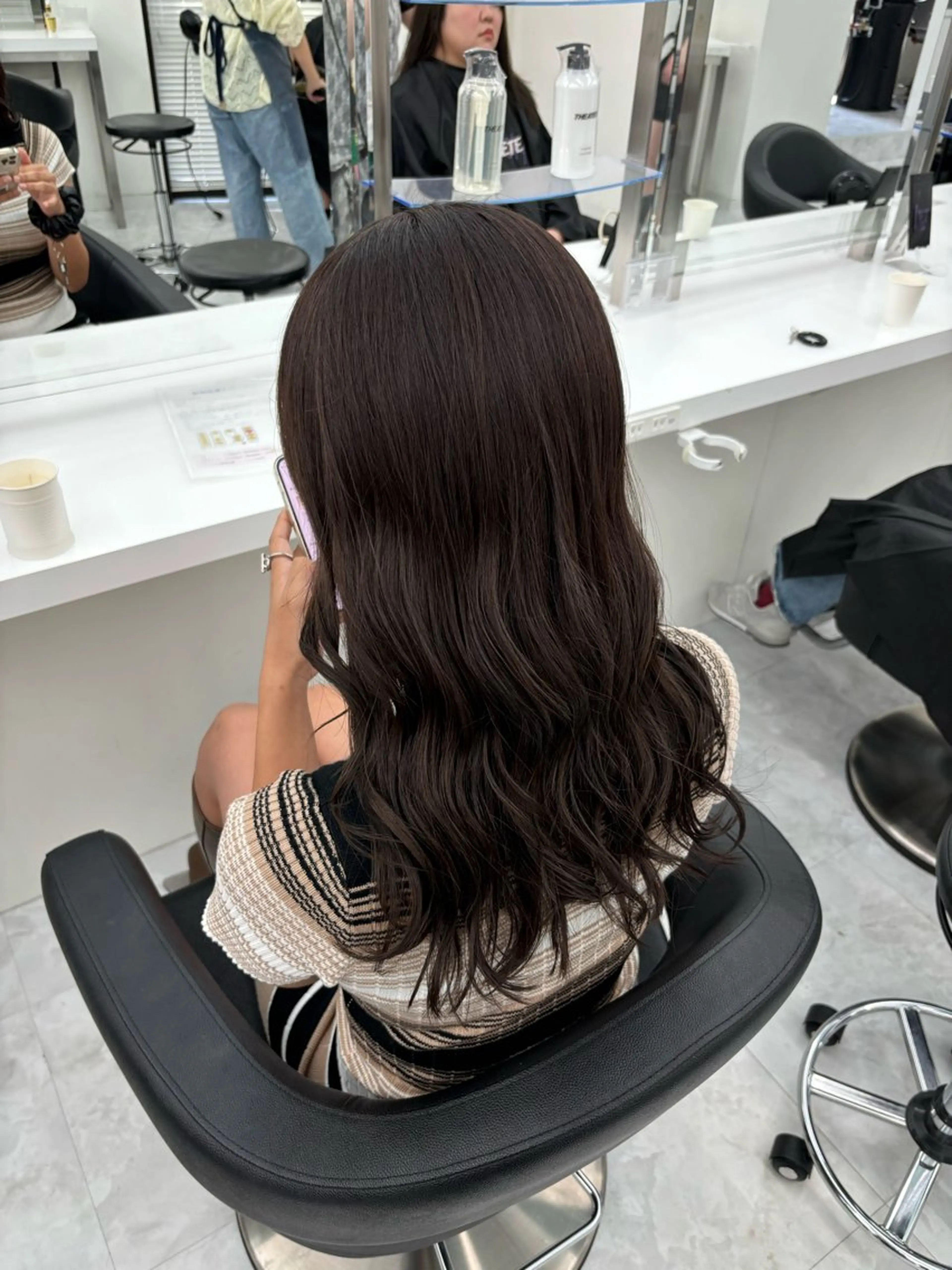 ロング カラー カット ヘアカラー ヘッドスパ ヘアセット 🫧韓国風透明感 ヘア🫧towaのヘアスタイル