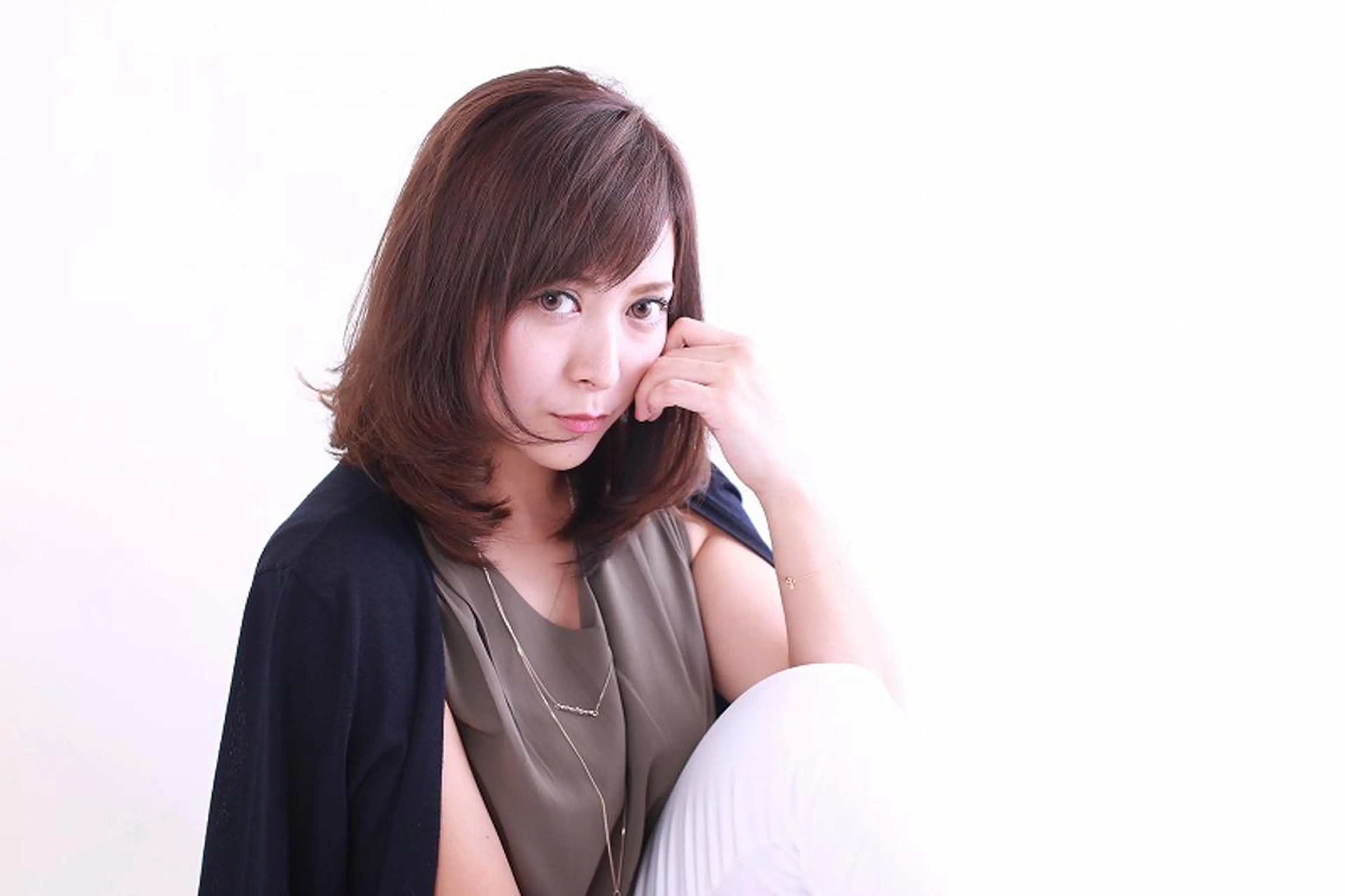 ミディアム カラー ハイライトカラー ボブ ハイライト 髪質改善/練馬/ ASUKAのヘアスタイル