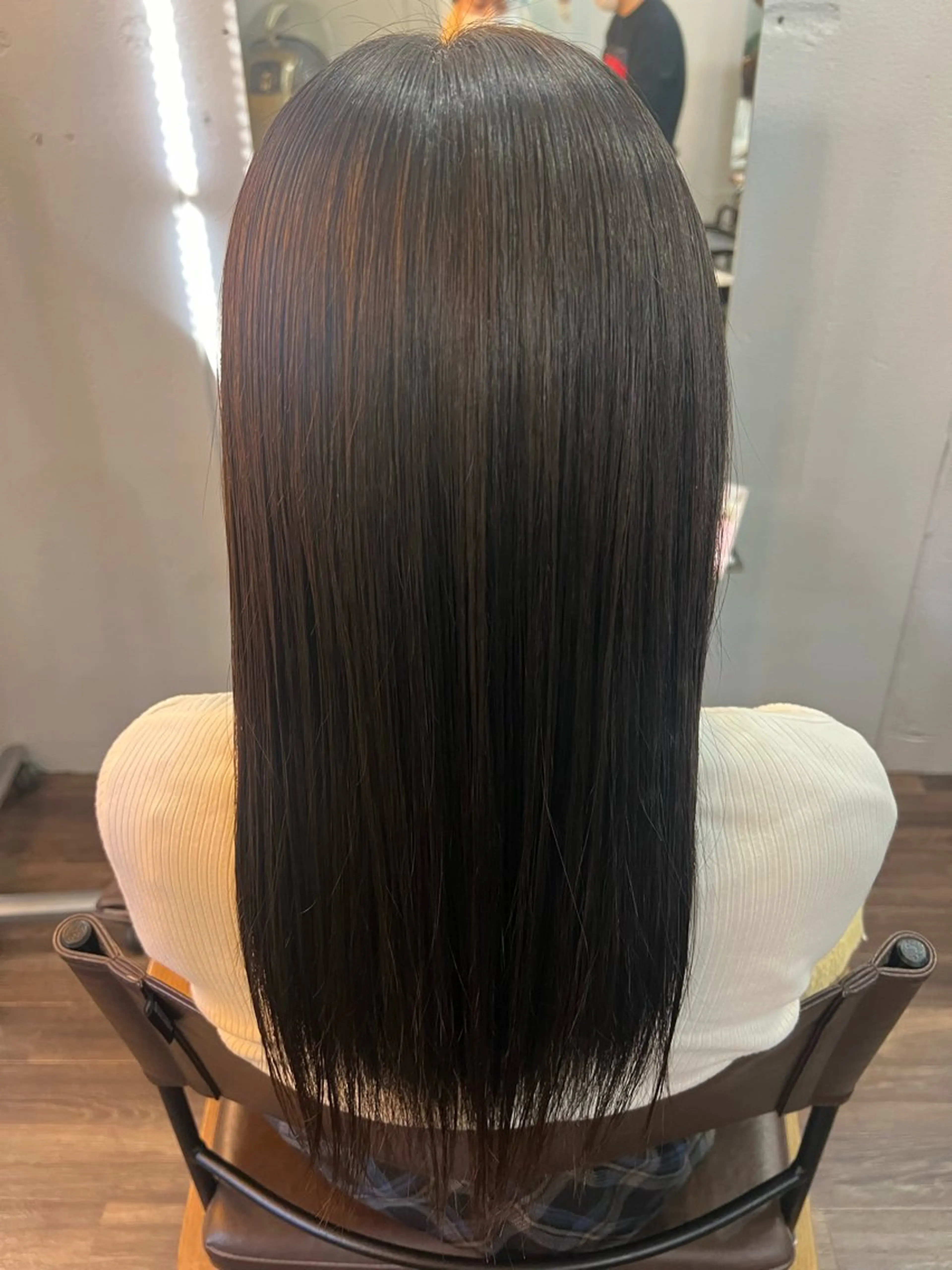 ロング ハイライト 縮毛矯正 トリートメント terra🌈大久保 睦美のヘアスタイル