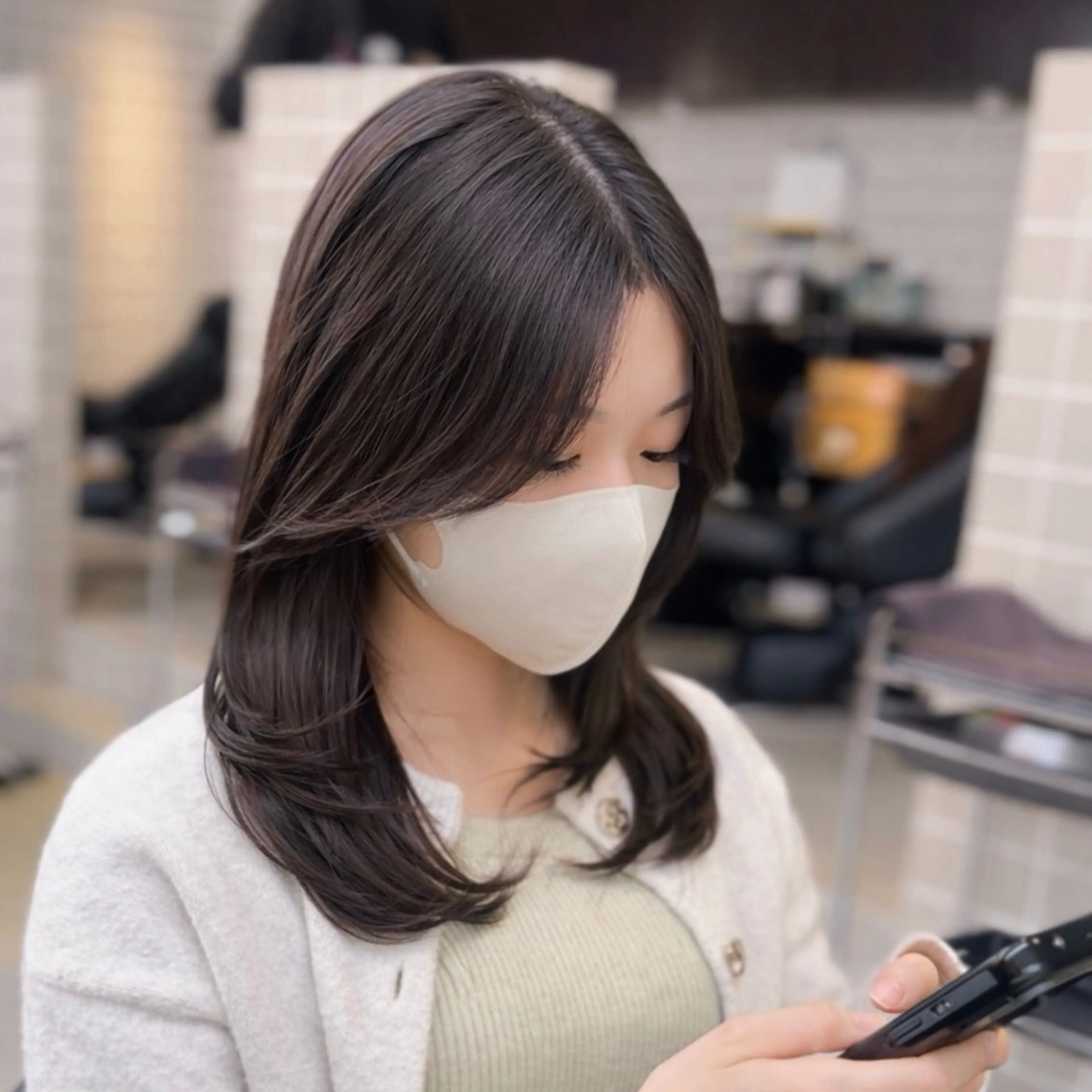 🩵2月限定🩵雰囲気が変わるレイヤーカット+ブリーチなしダブルカラーオリジナルトリートメントの写真