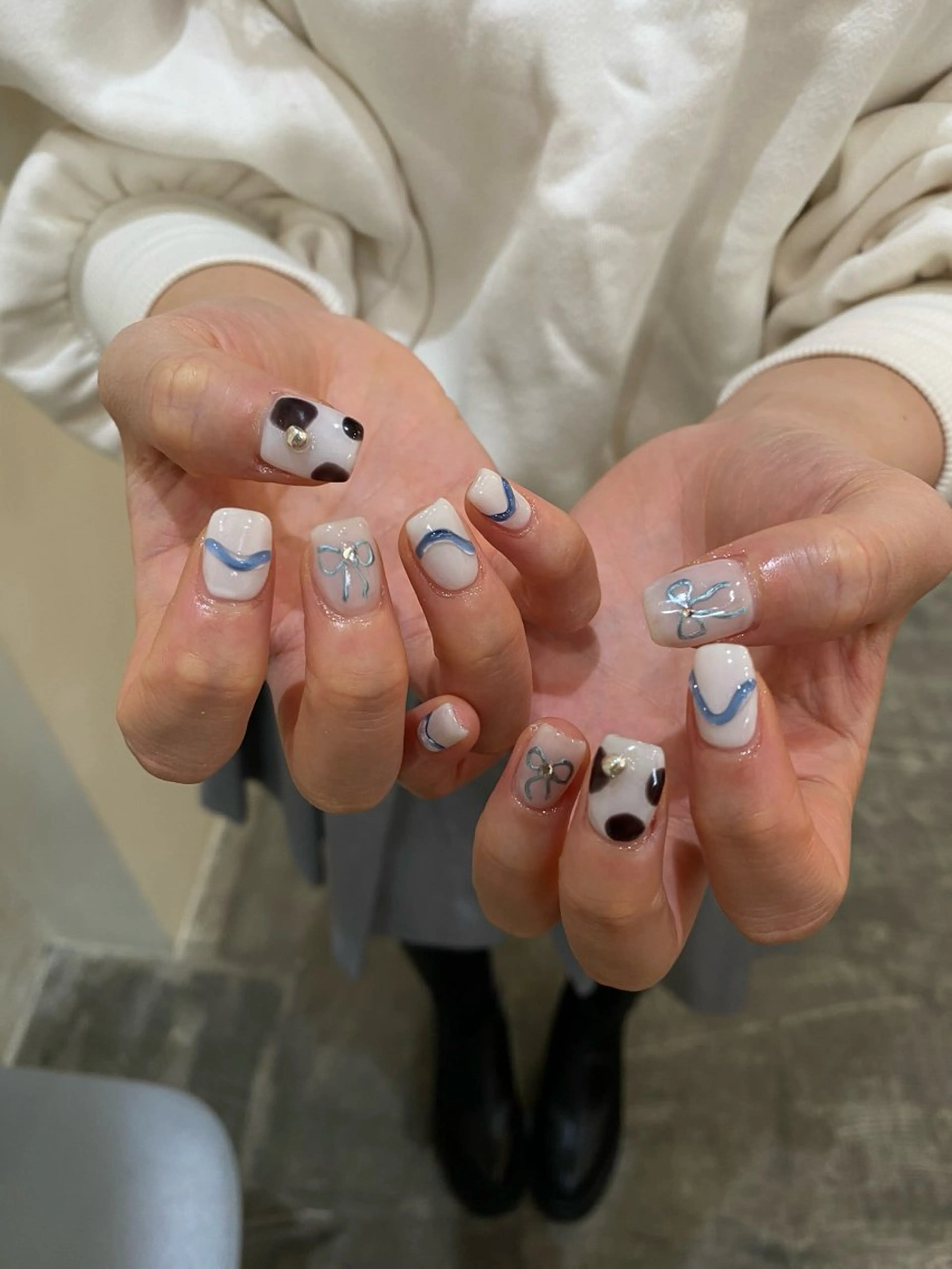 ネイル アートネイル シンプルネイル nable.所属・栗林 実莉のネイルデザイン