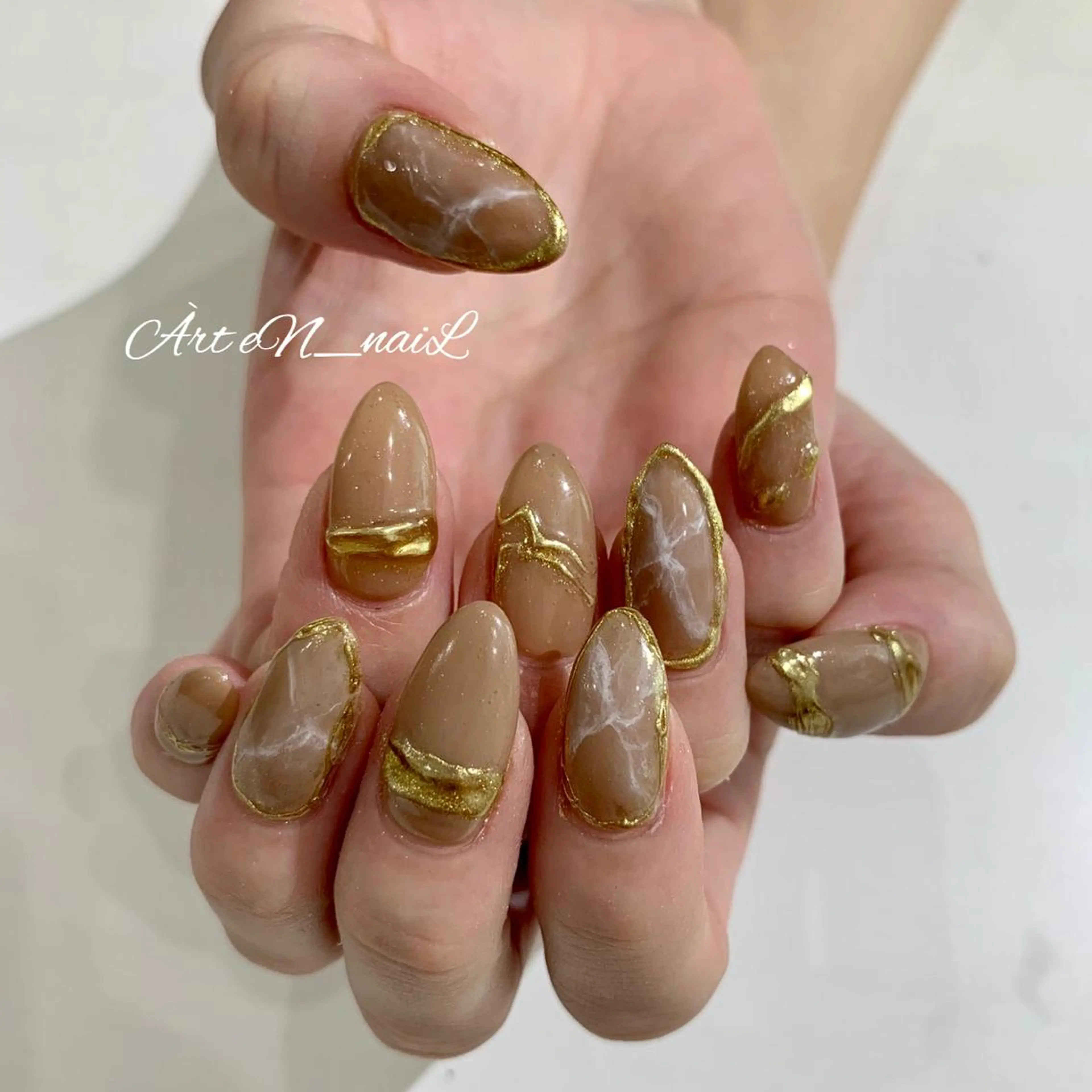 ネイル アートネイル 長さ出し ＥＮＮＡＩＬ野中本店所属・EN_NAIL 野中本店Ayakaのネイルデザイン