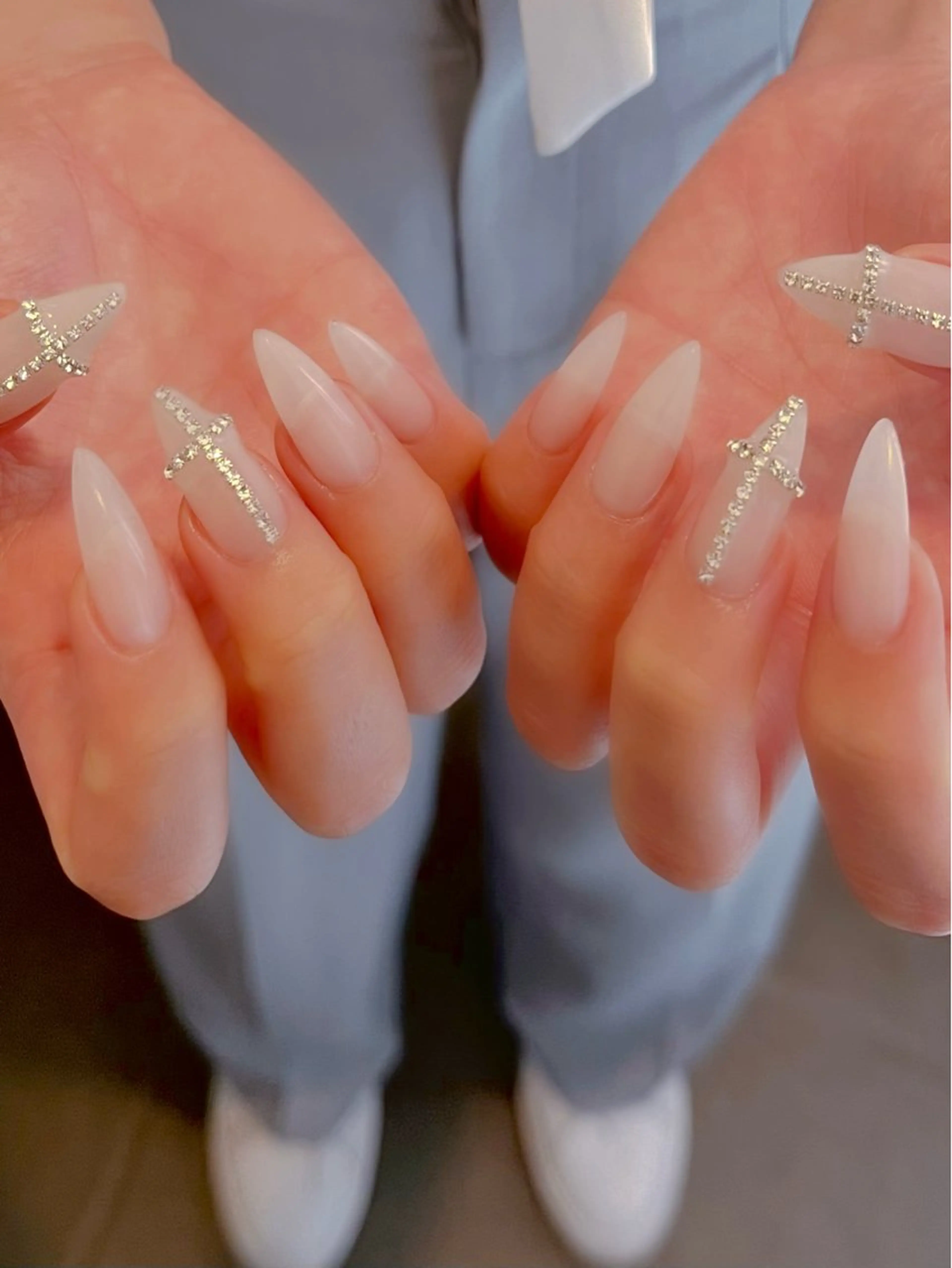 ネイル キラキラネイル マグネットネイル ワンカラーネイル スカルプネイル ワンホンネイル nine.🦋 YUKOのネイルデザイン