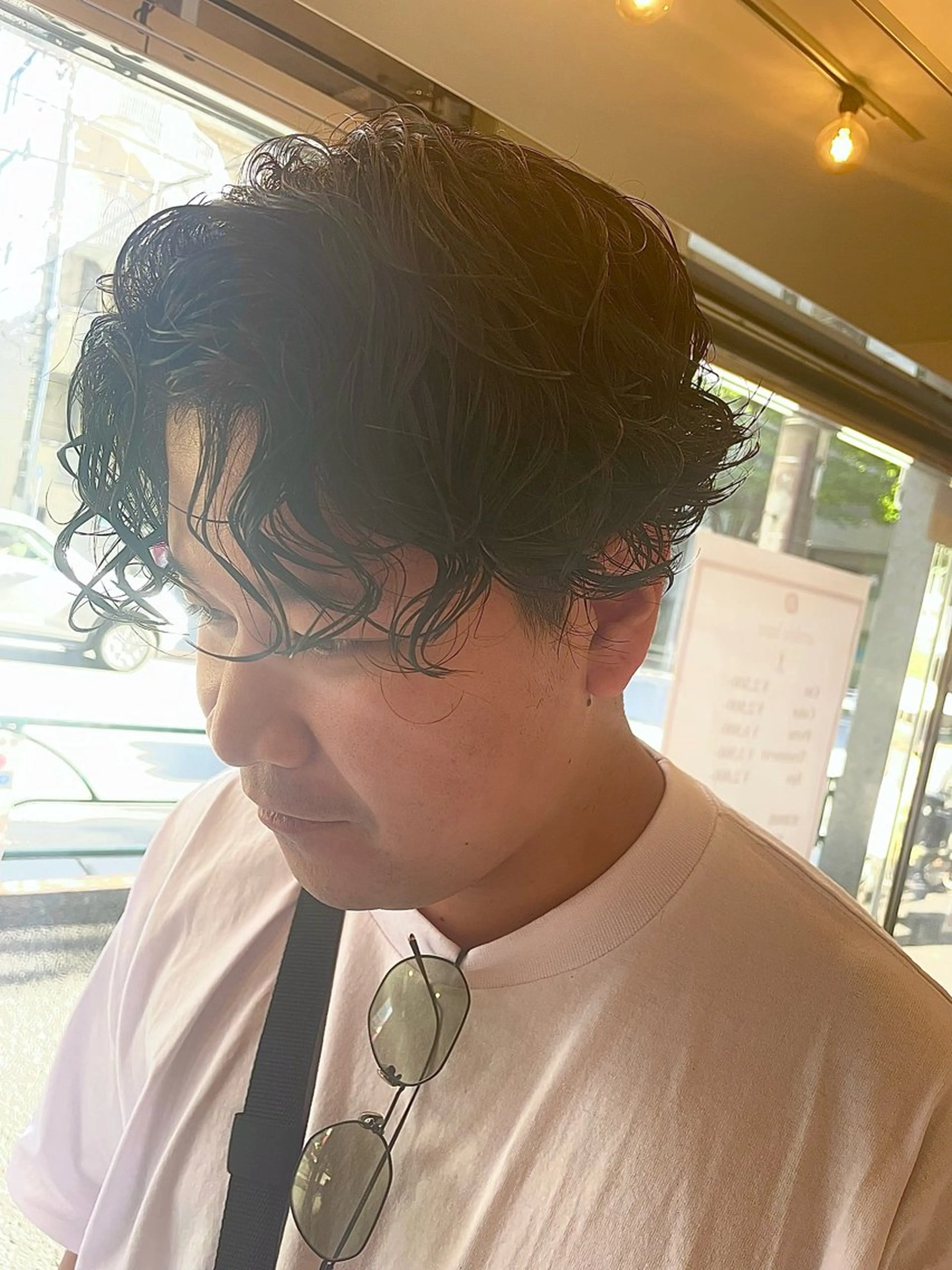 パーマ メンズ メンズパーマ 刈り上げ スパイラルパーマ カット パーマ トリートメント amble luxe 伊畑優希のヘアスタイル