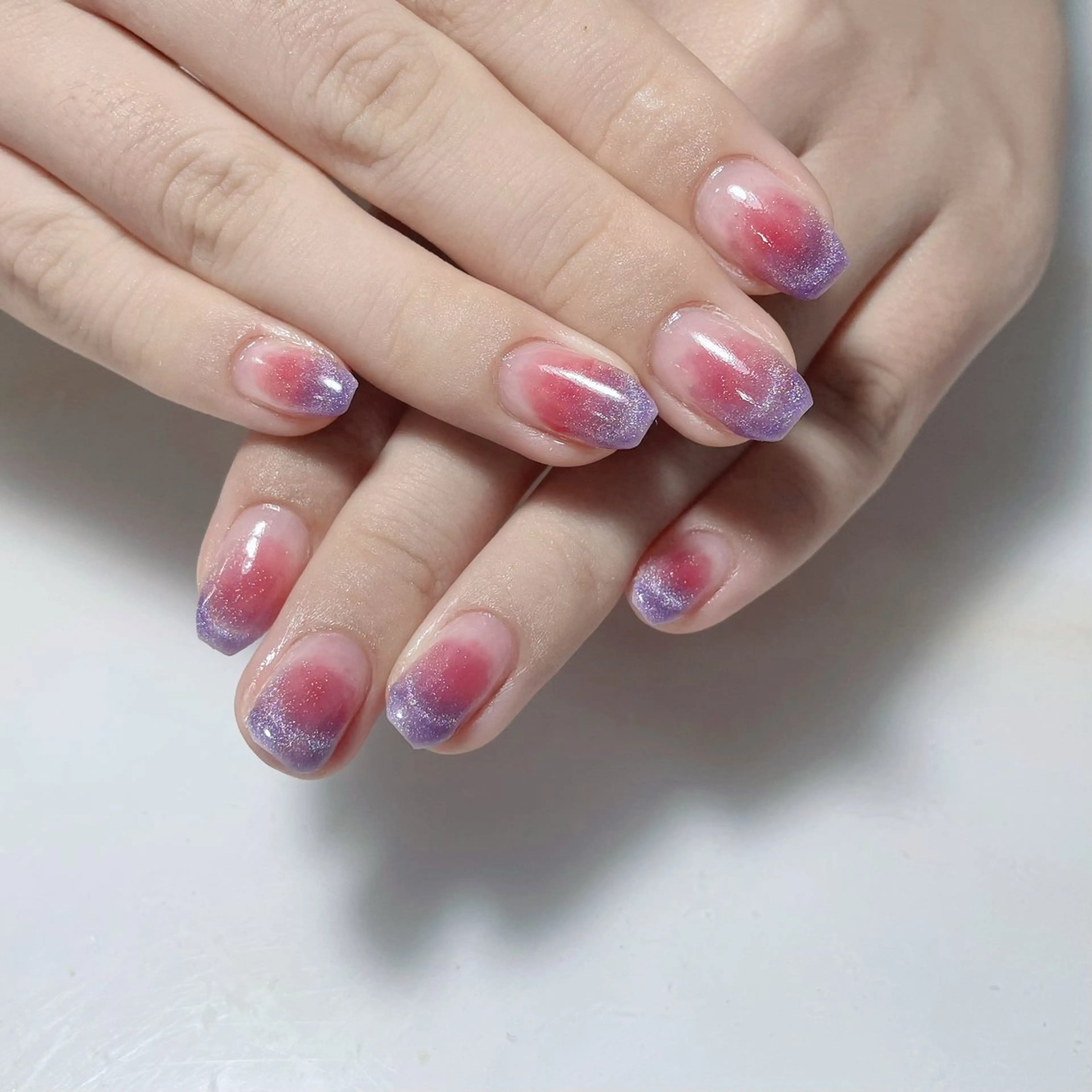 ネイル アートネイル フレンチネイル ジェルネイル グラデーション 韓国ネイル ハンドネイル 久保田 マリコのネイルデザイン