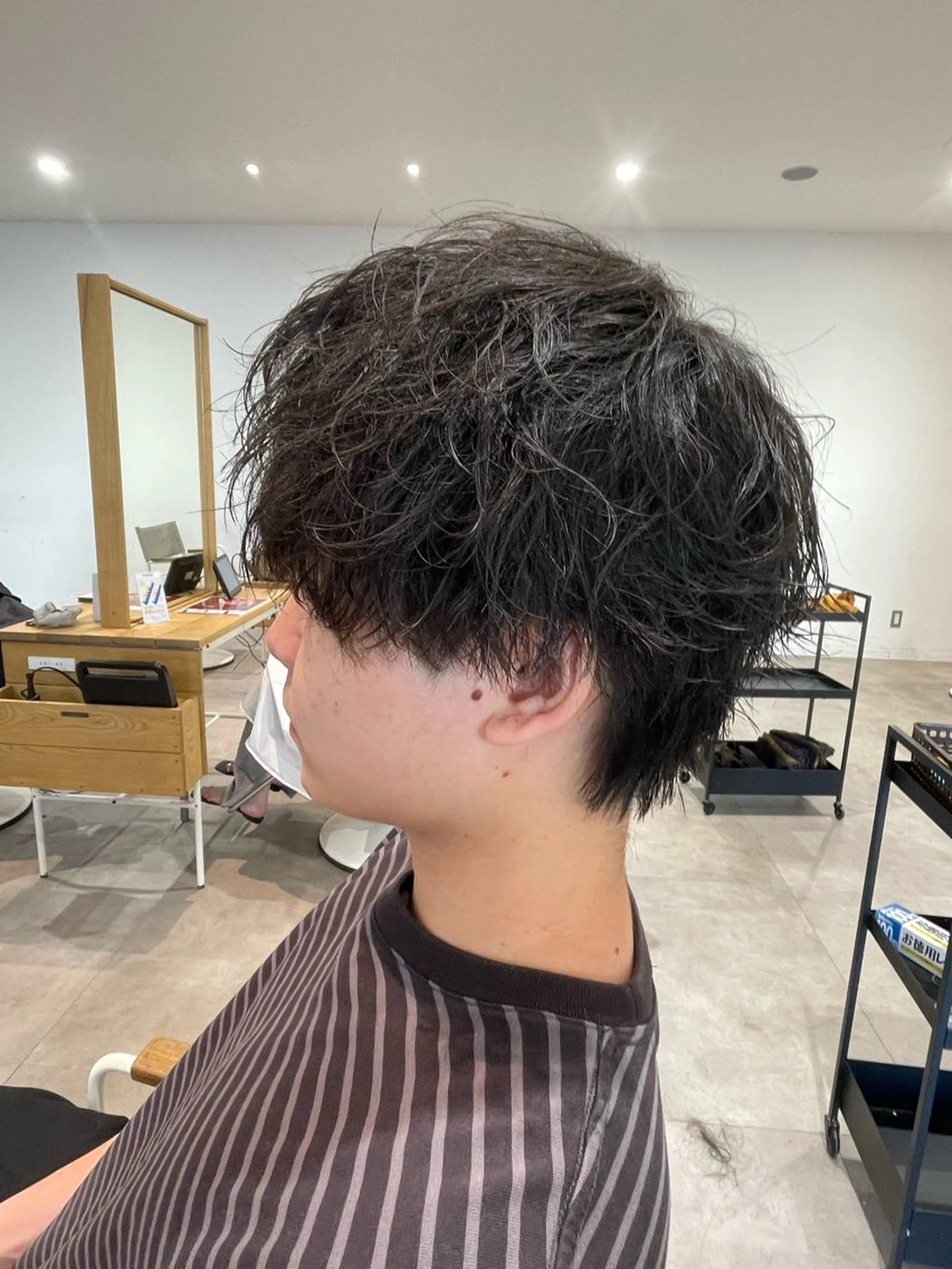 ミディアム カット パーマ 樋口 令惟のヘアスタイル