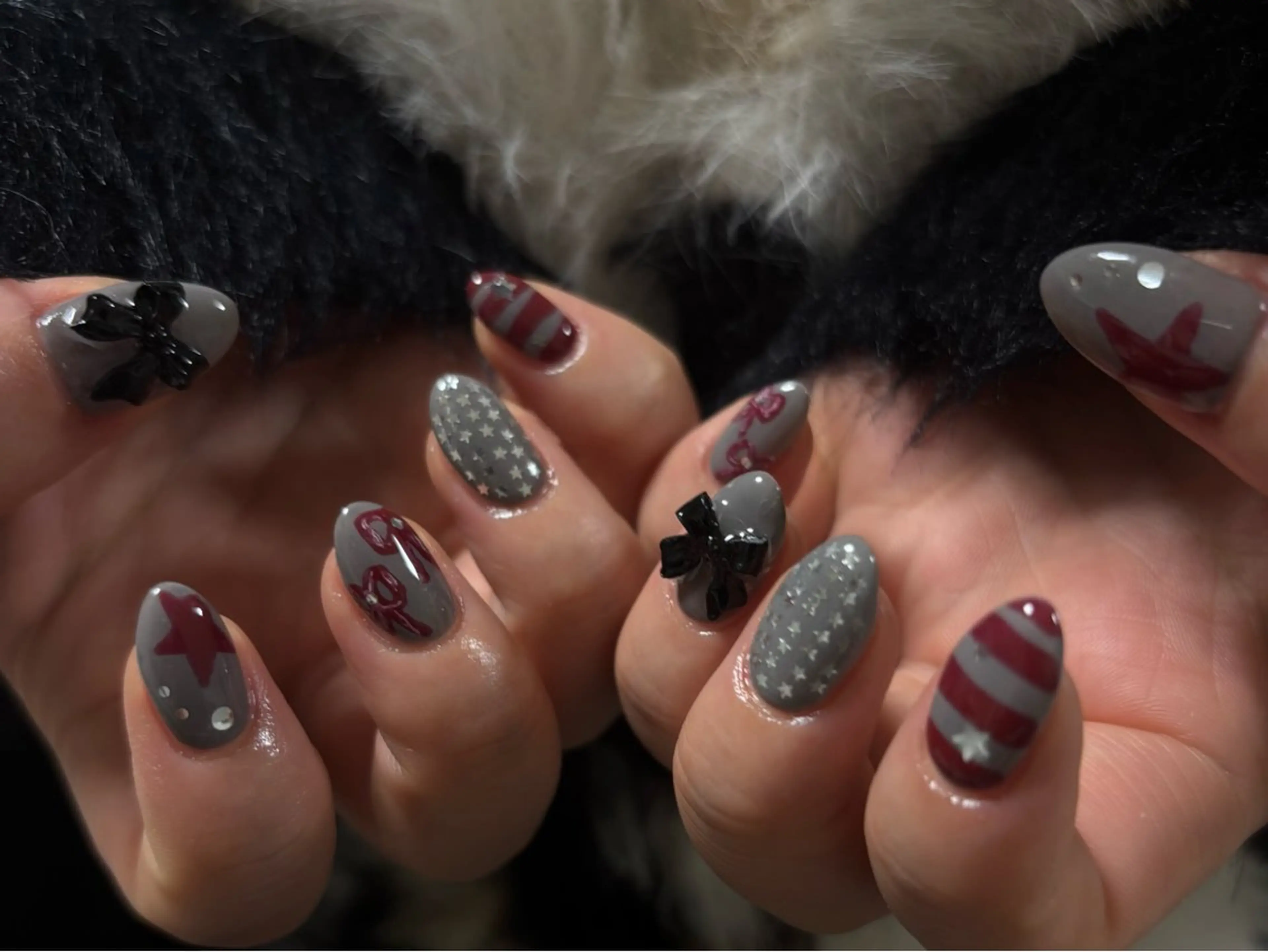 ネイル ハンドネイル Protea きぬがわ らむのネイルデザイン