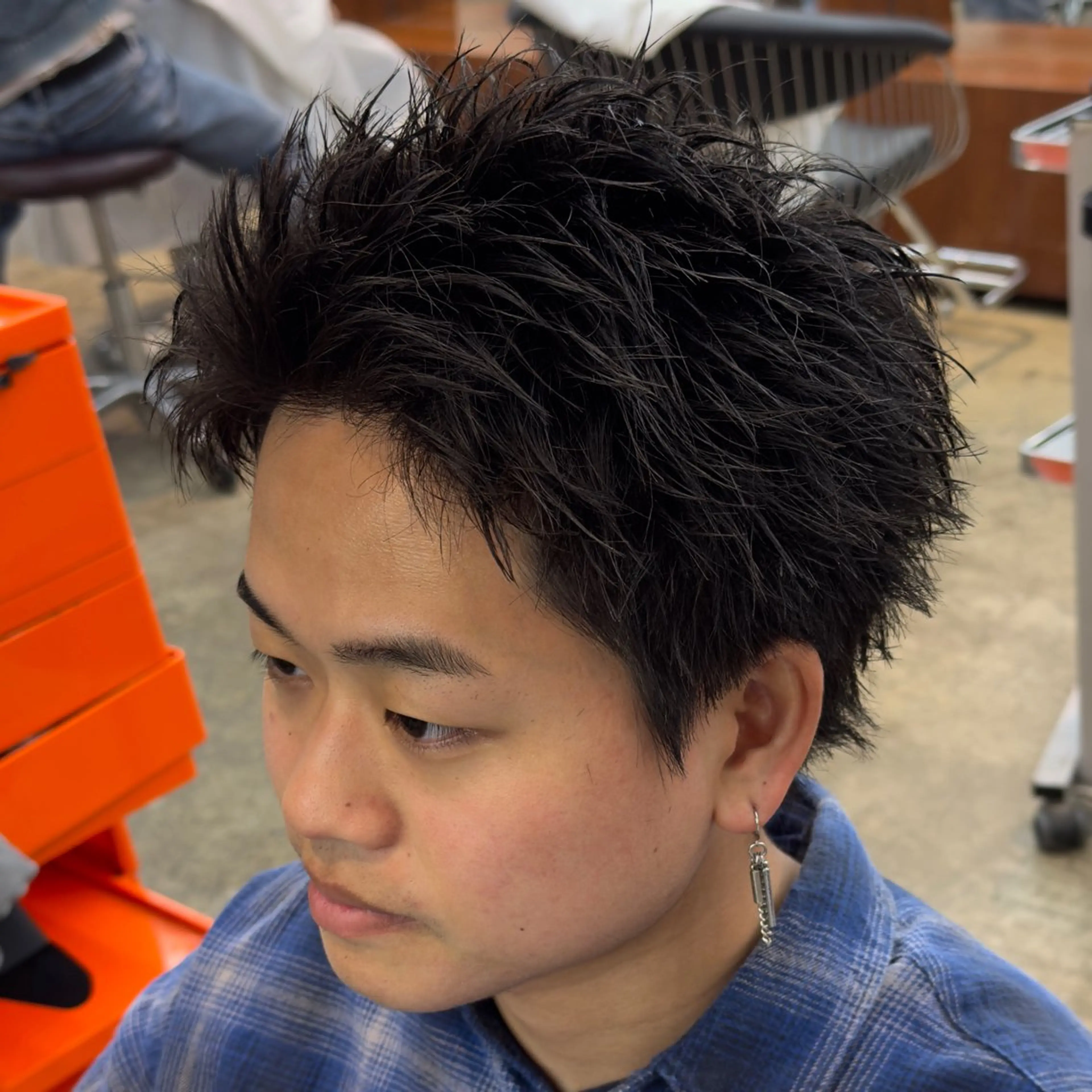 メンズ スパイキーショート カット 渋谷メンズ特化 佐橋世奈のヘアスタイル