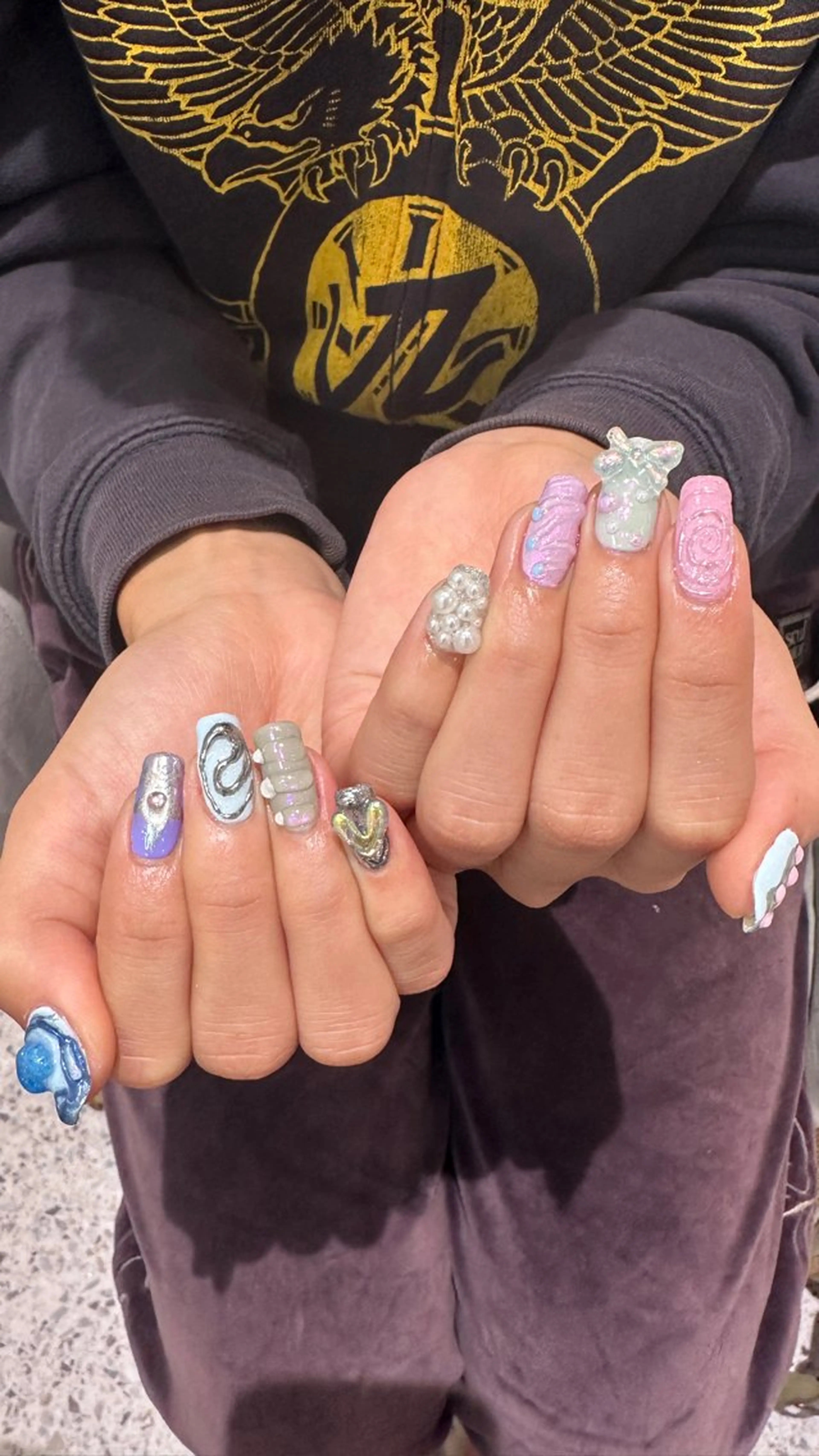 ネイル ハンドネイル 👽個性派ネイル🎀 komachiのマツエク・マツパデザイン