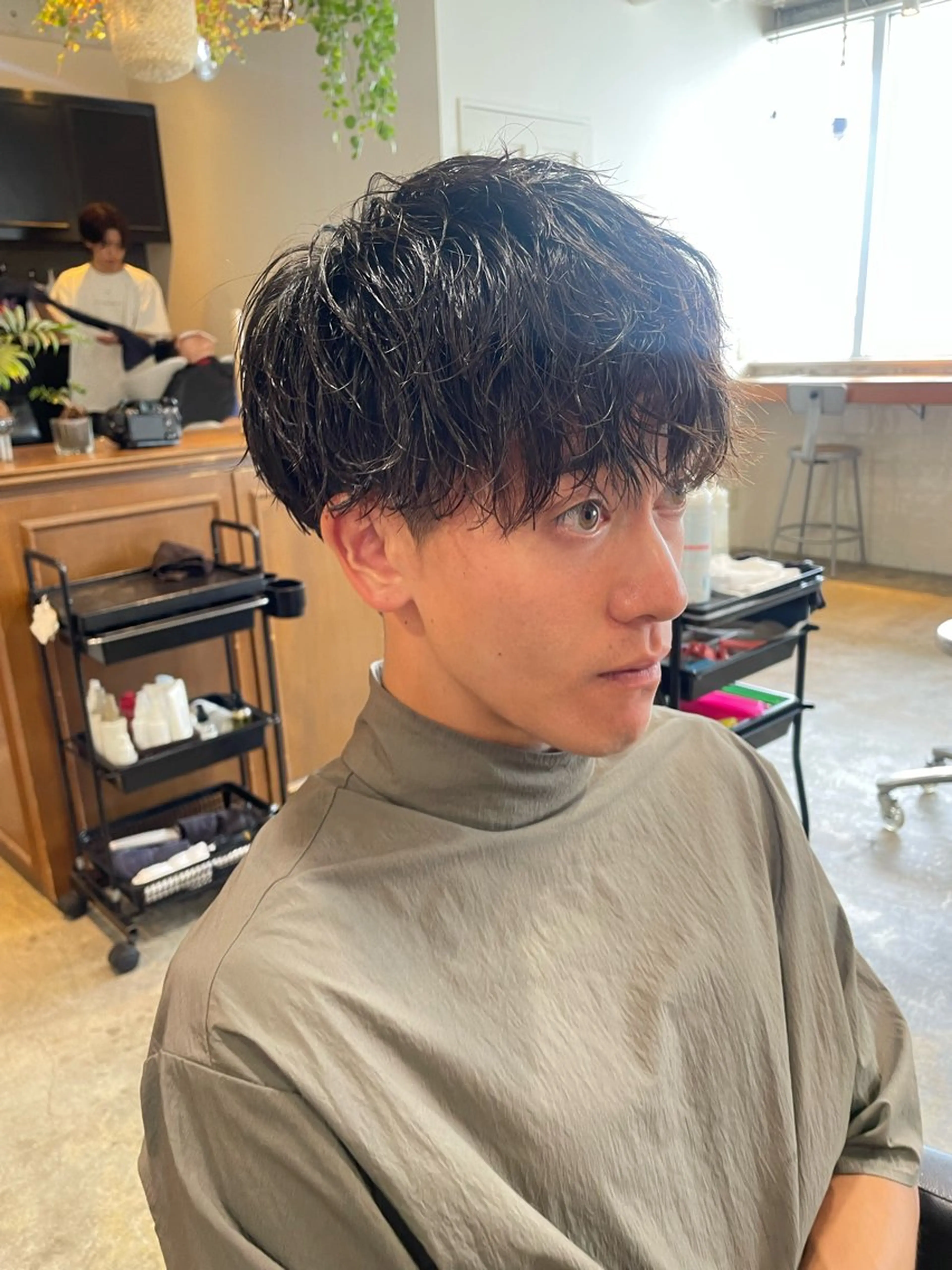 パーマ メンズ RIN／韓国ヘア レイヤーカットのヘアスタイル