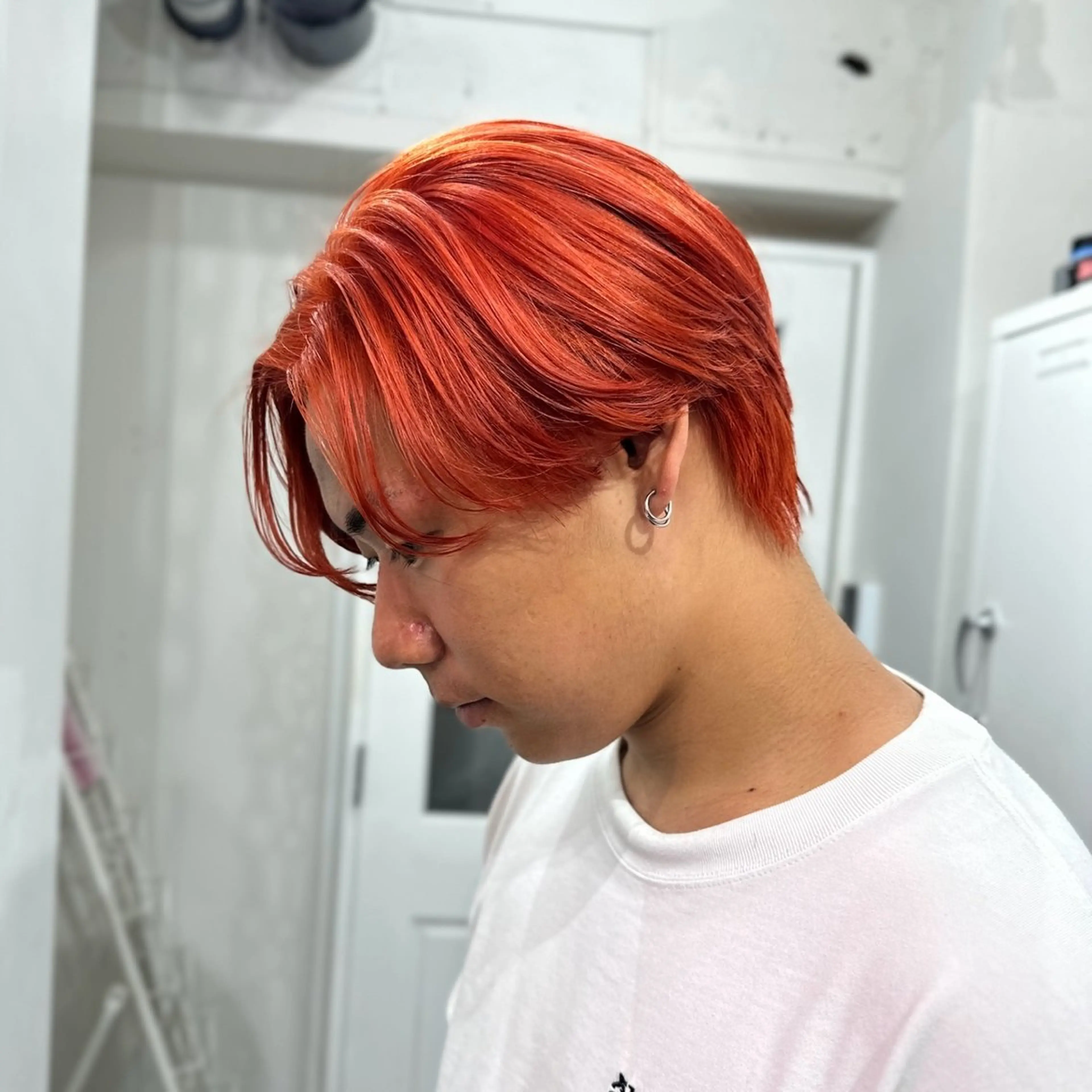 ショート カラー ヘアカラー ハイトーン/ウルフ /エクステ/ましろのヘアスタイル