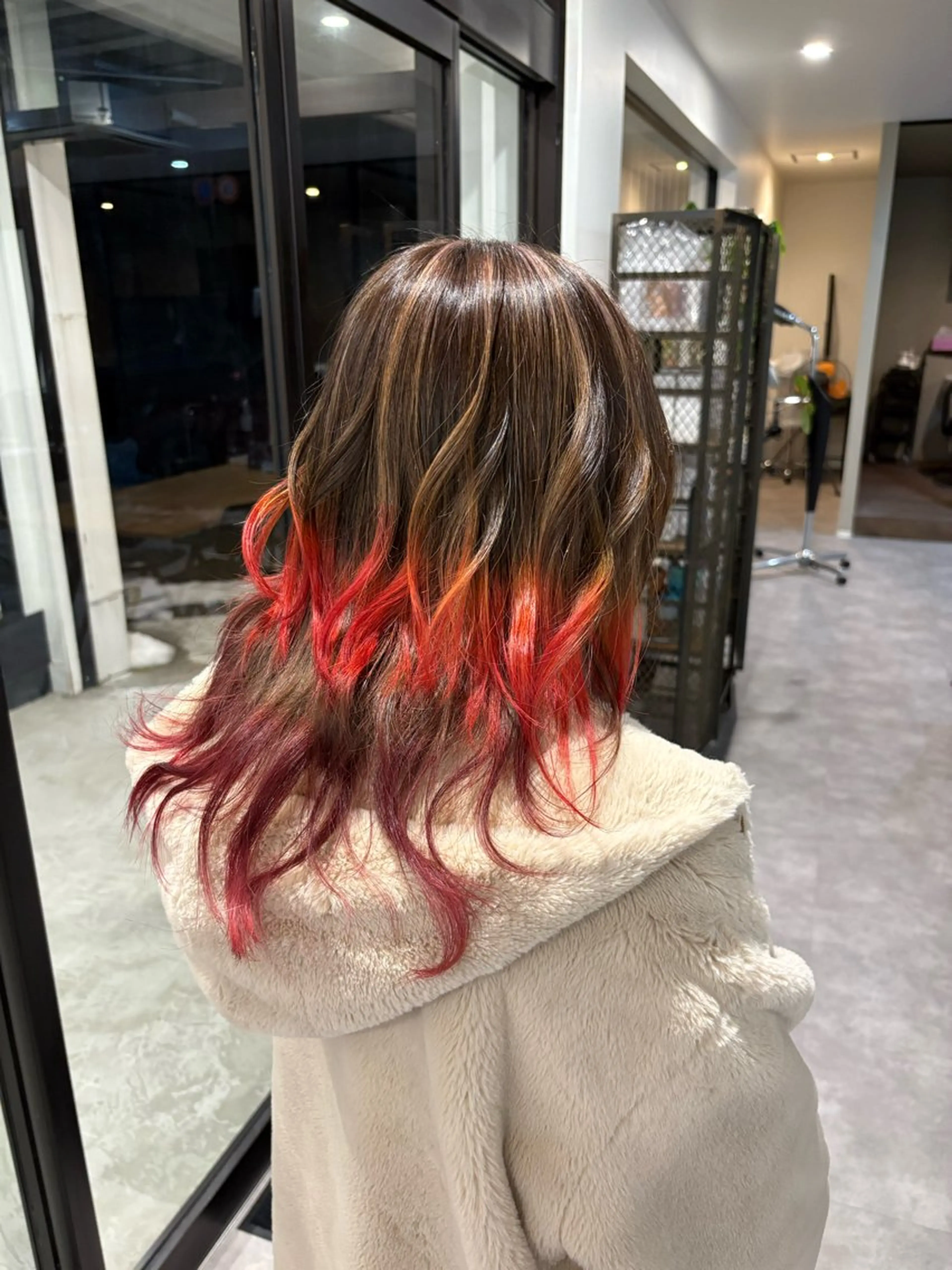 セミロング ヘアカラー トリートメント number＋所属・number＋ / 璃々花のヘアスタイル