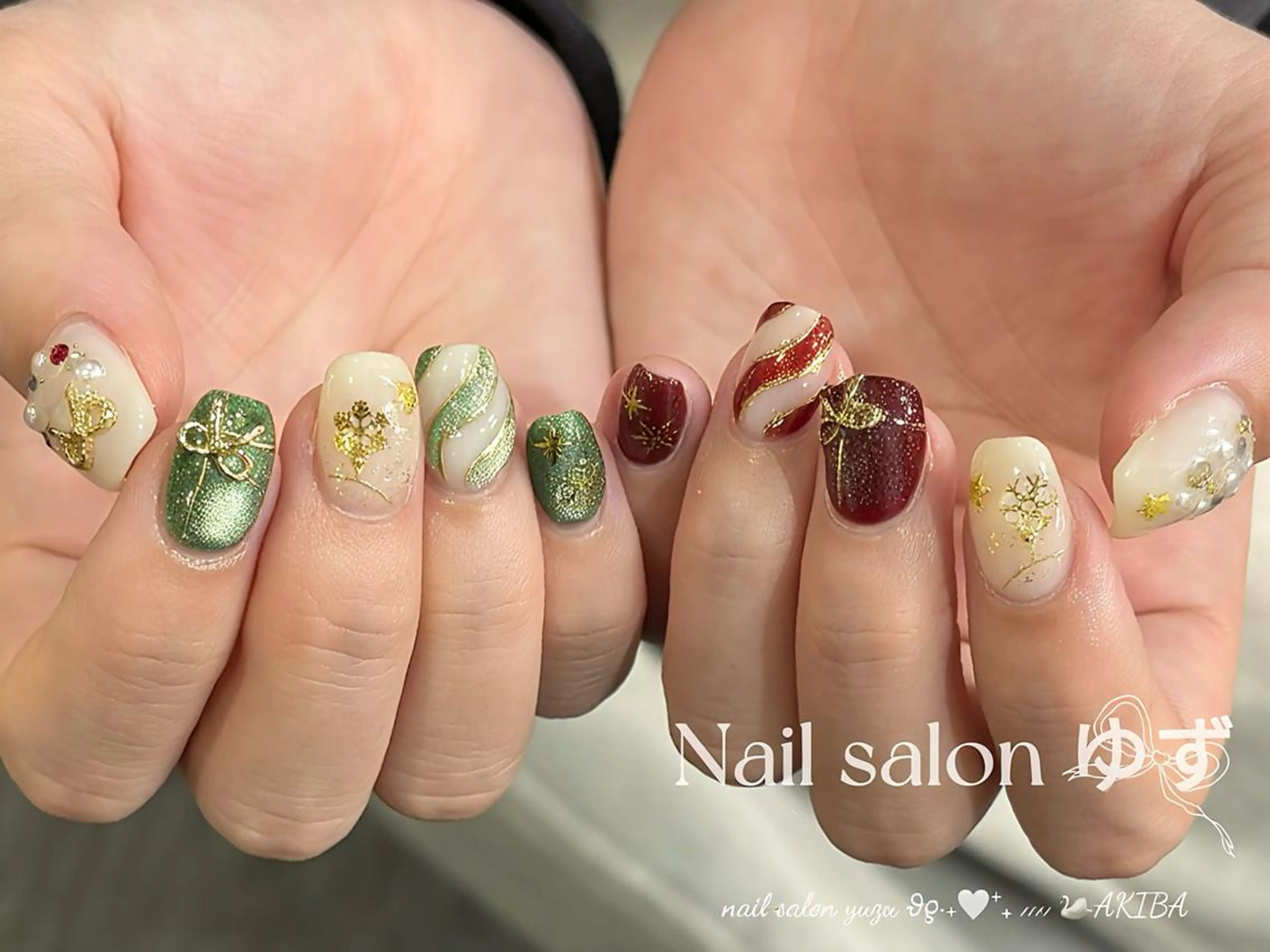 ネイル ハンドネイル MAKI💚💚💚 秋葉原.のネイルデザイン