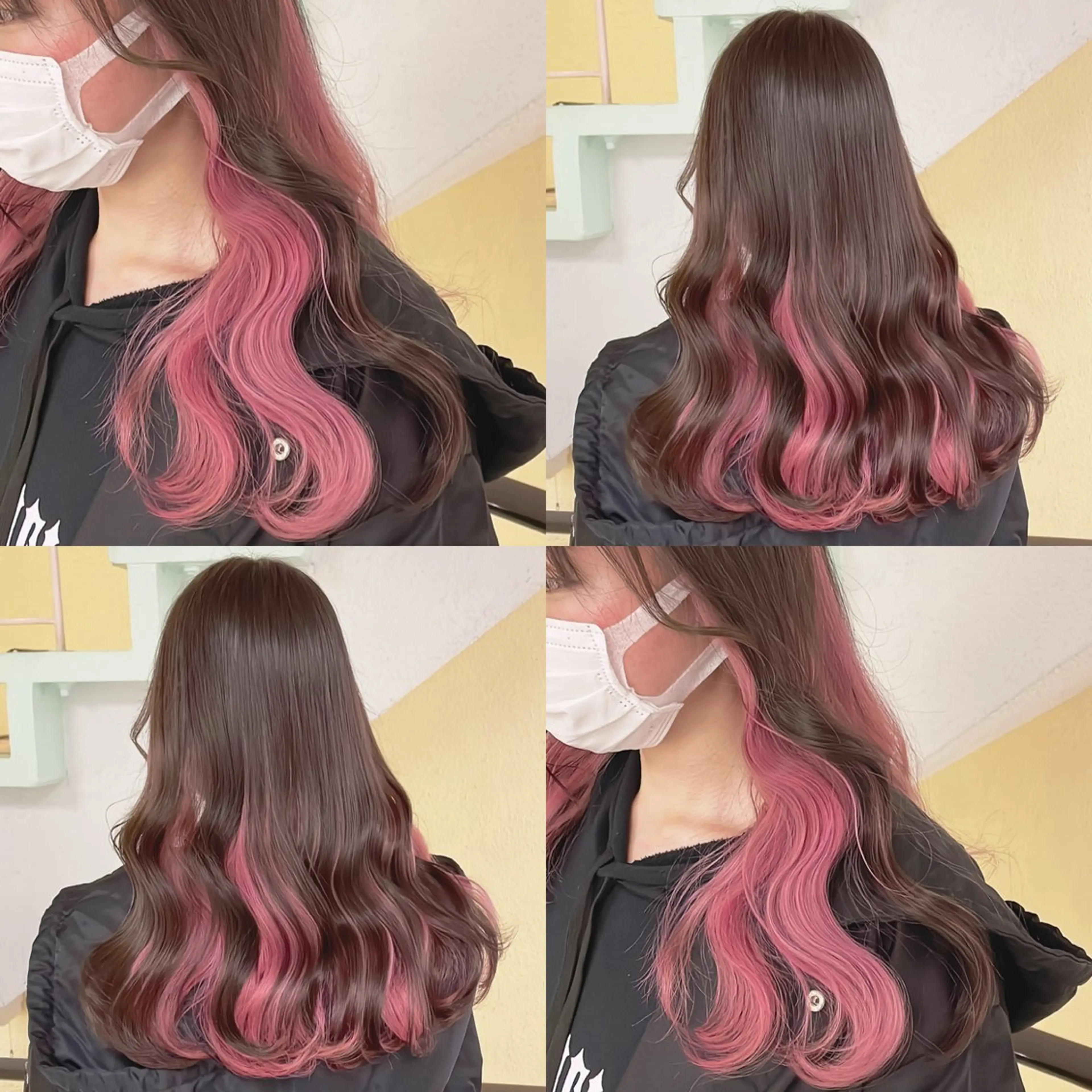 カラー ブリーチ ヘアカラー トリートメント 渋谷:インナーカラー ／🍒エリカ🍒のヘアスタイル