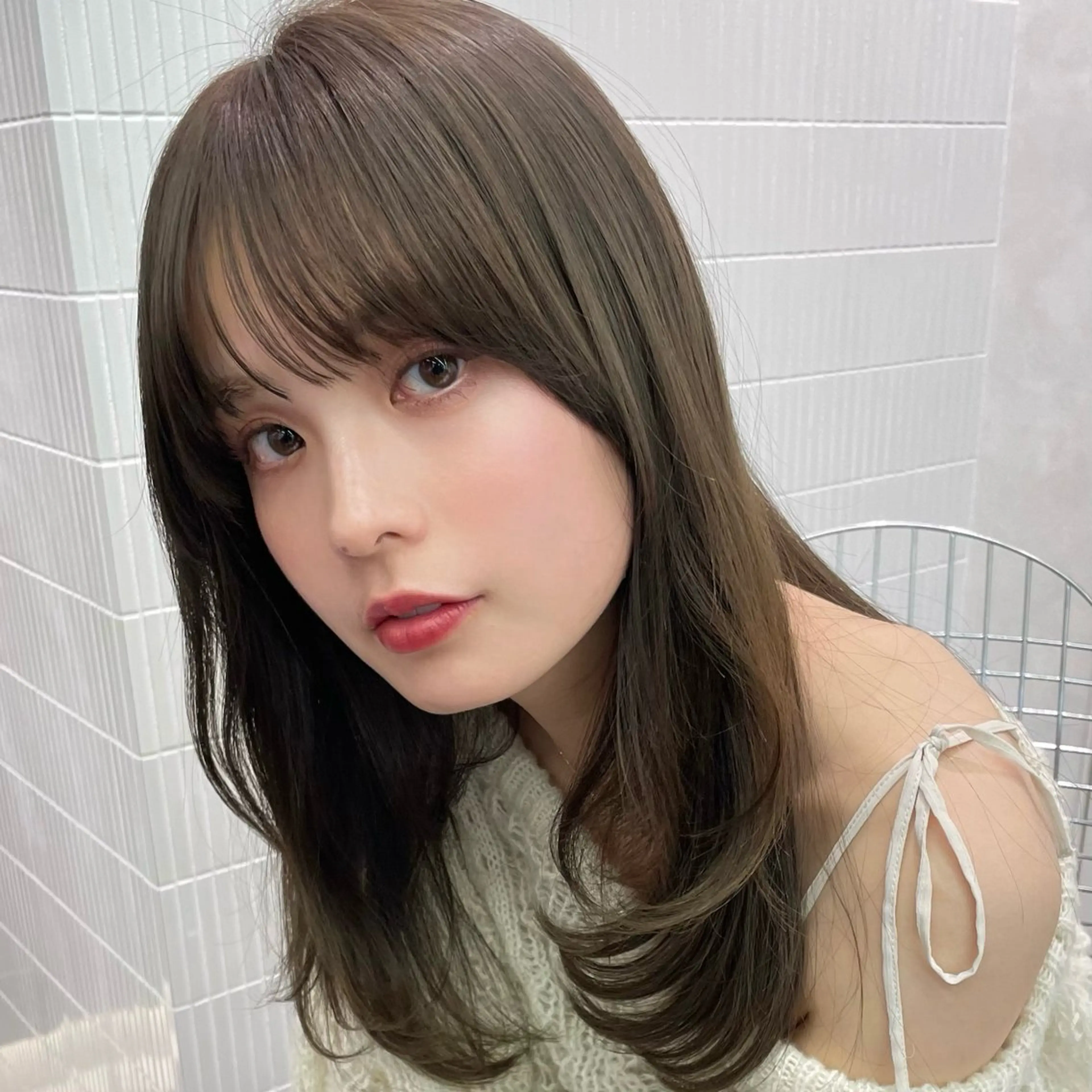 ミディアム カラー カット ヘアカラー トリートメント 透明感カラー 🩰あさのヘアスタイル