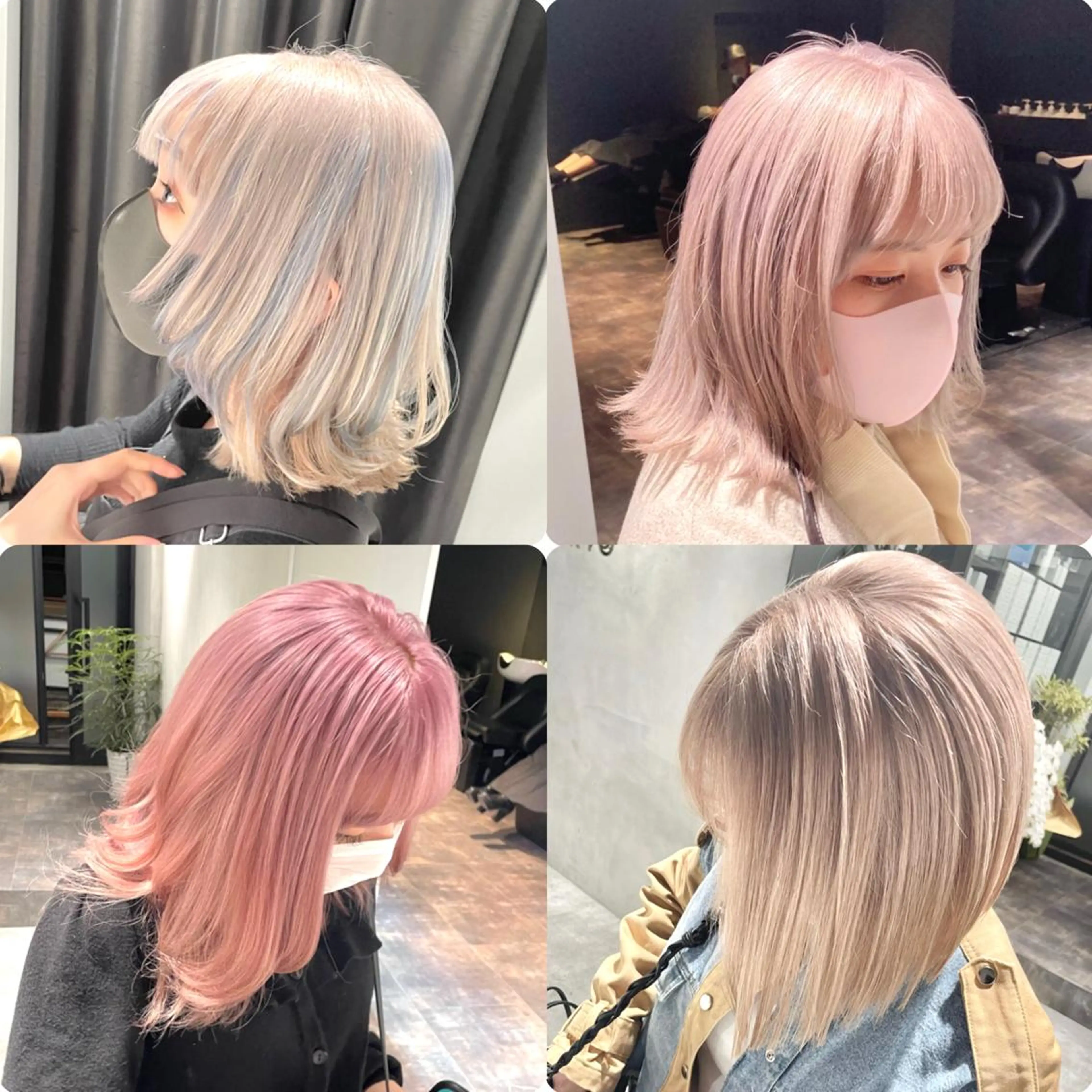 セミロング カラー ハイトーンカラー カット ヘアカラー トリートメント MiL所属・✨ハイトーン✨ 濱田知孝のヘアスタイル