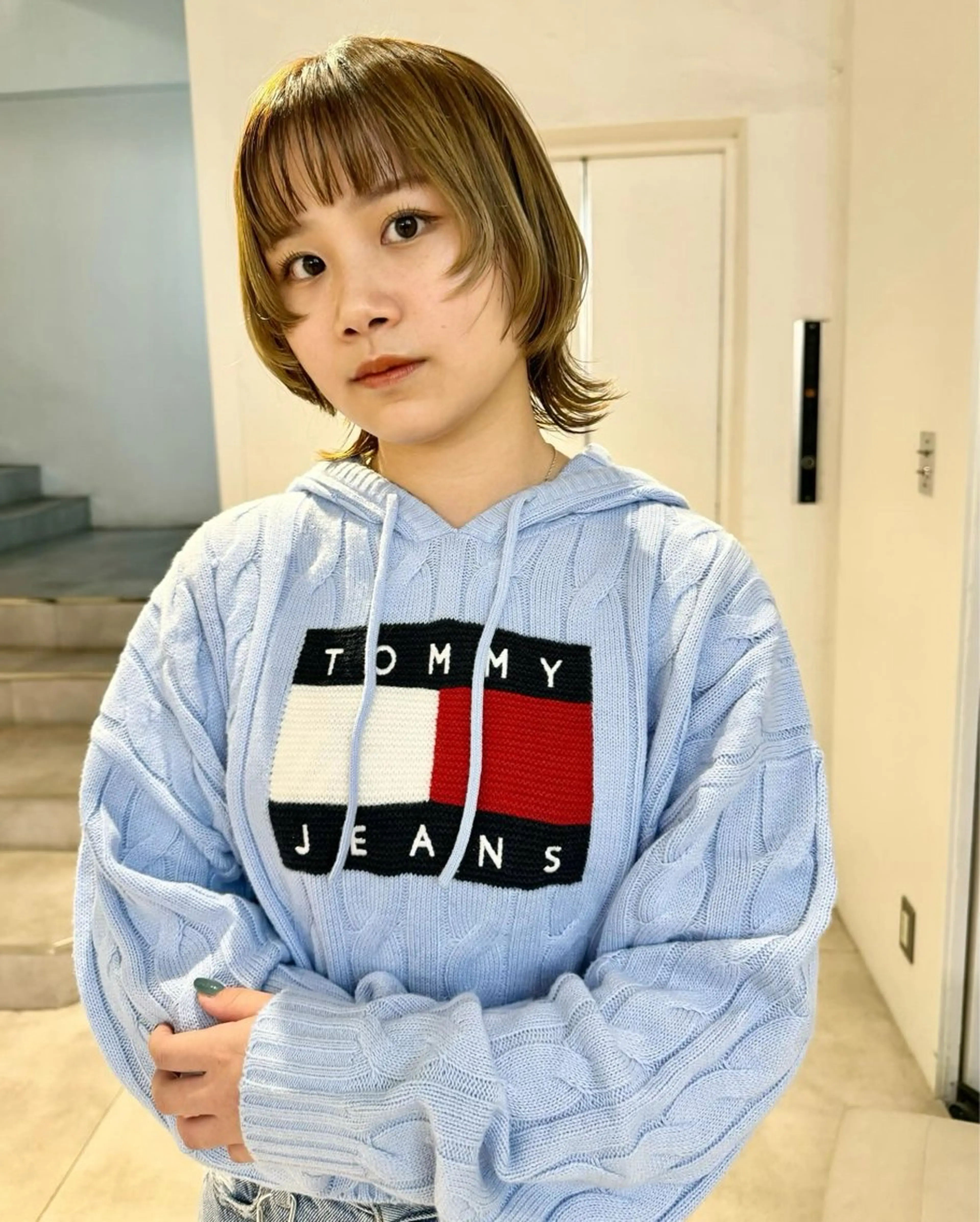 ショート カラー ウルフカット 顔周りカット/透明感 カラー✂️MEIのヘアスタイル