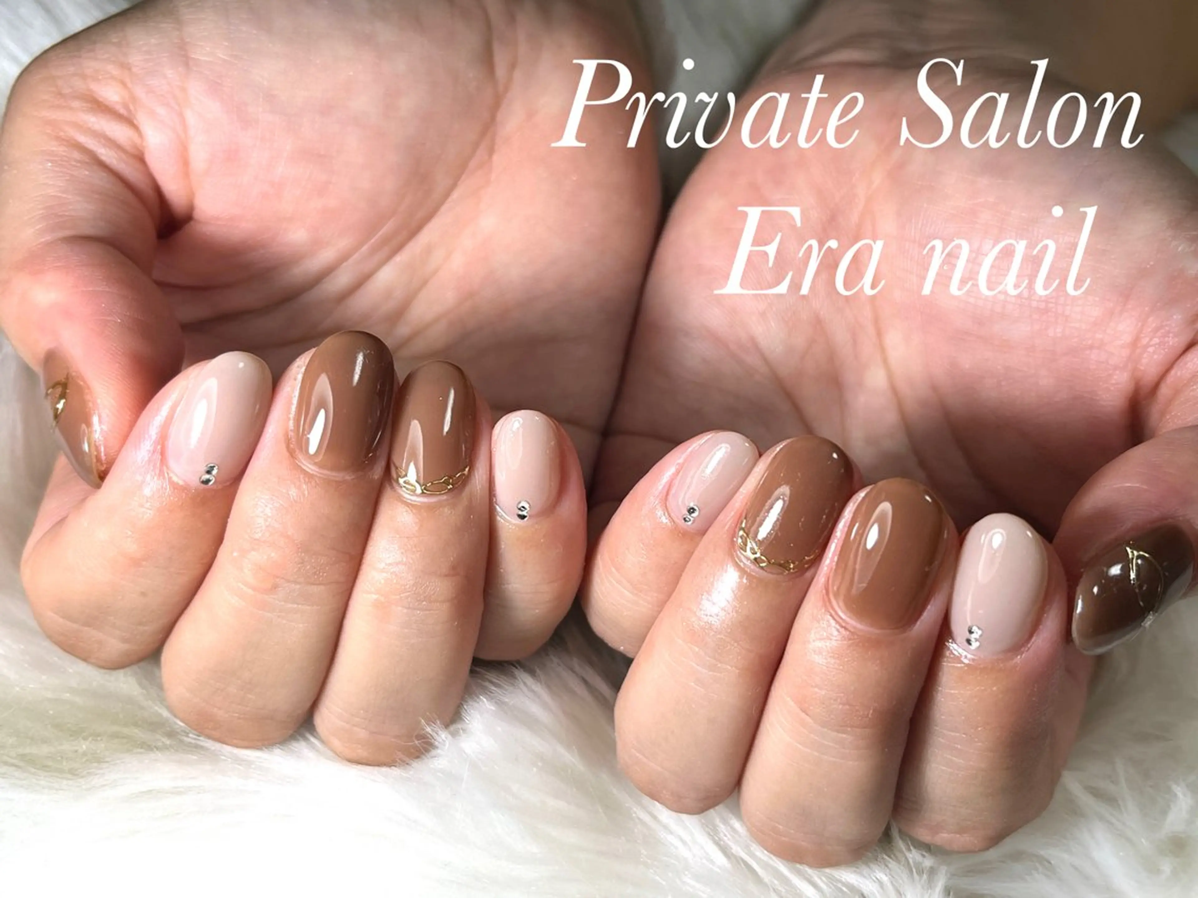 ネイル ミラーネイル ワンカラーネイル ハンドネイル Era nailのネイルデザイン