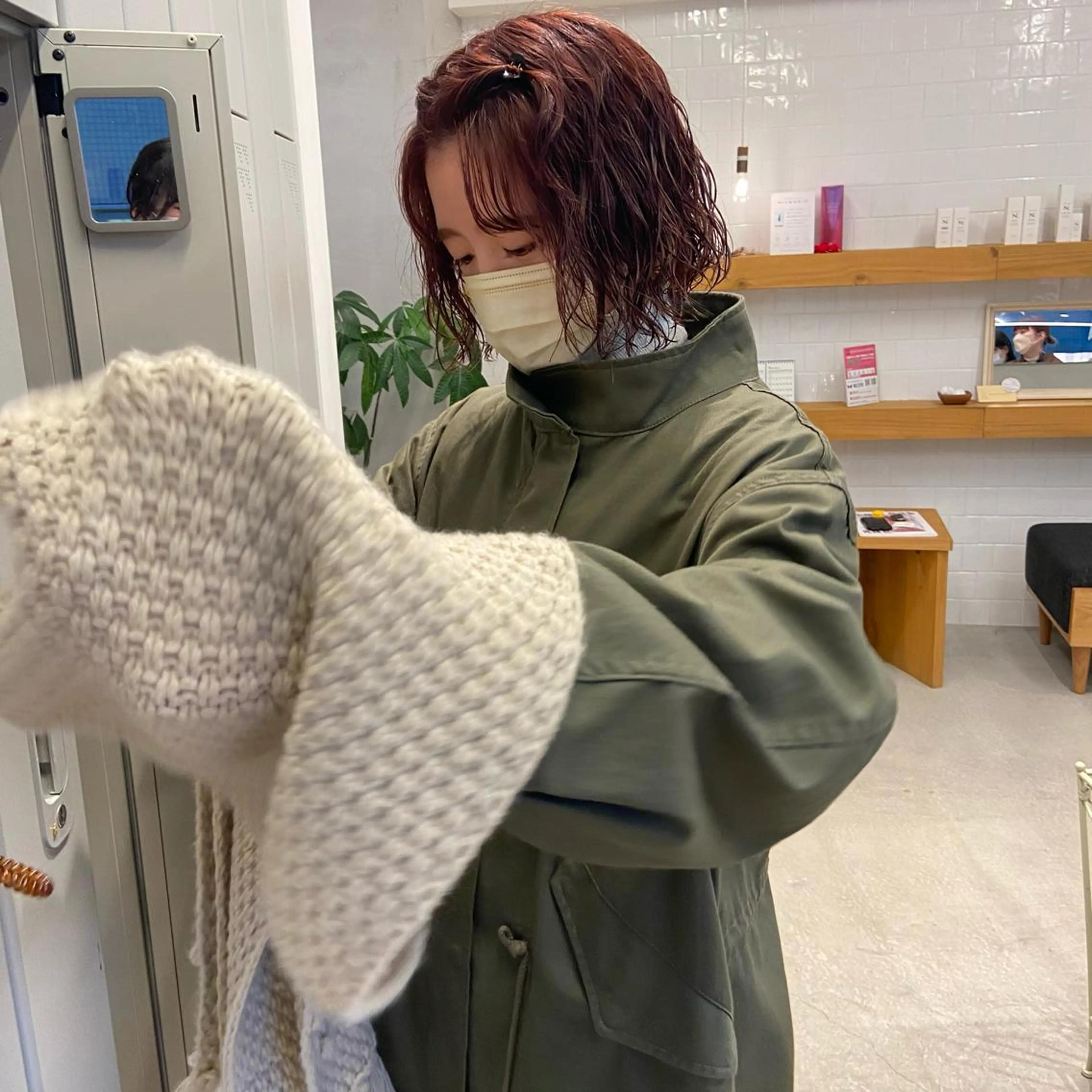 ミディアム カラー パーマ ヘアアレンジ Rinon所属・沖 真琴のヘアスタイル