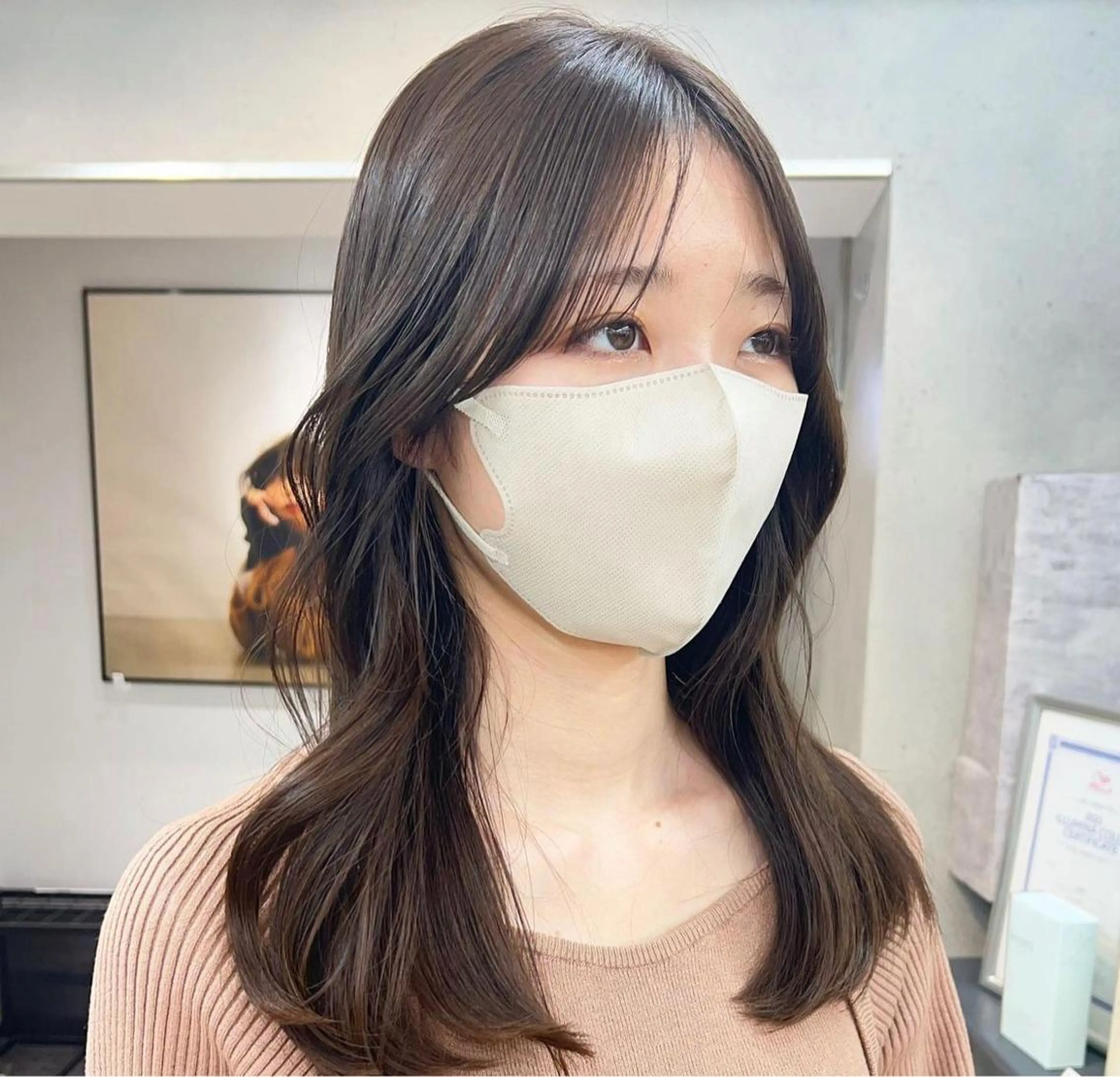 セミロング レイヤー×ツヤカラー 渋谷/kougaのヘアスタイル