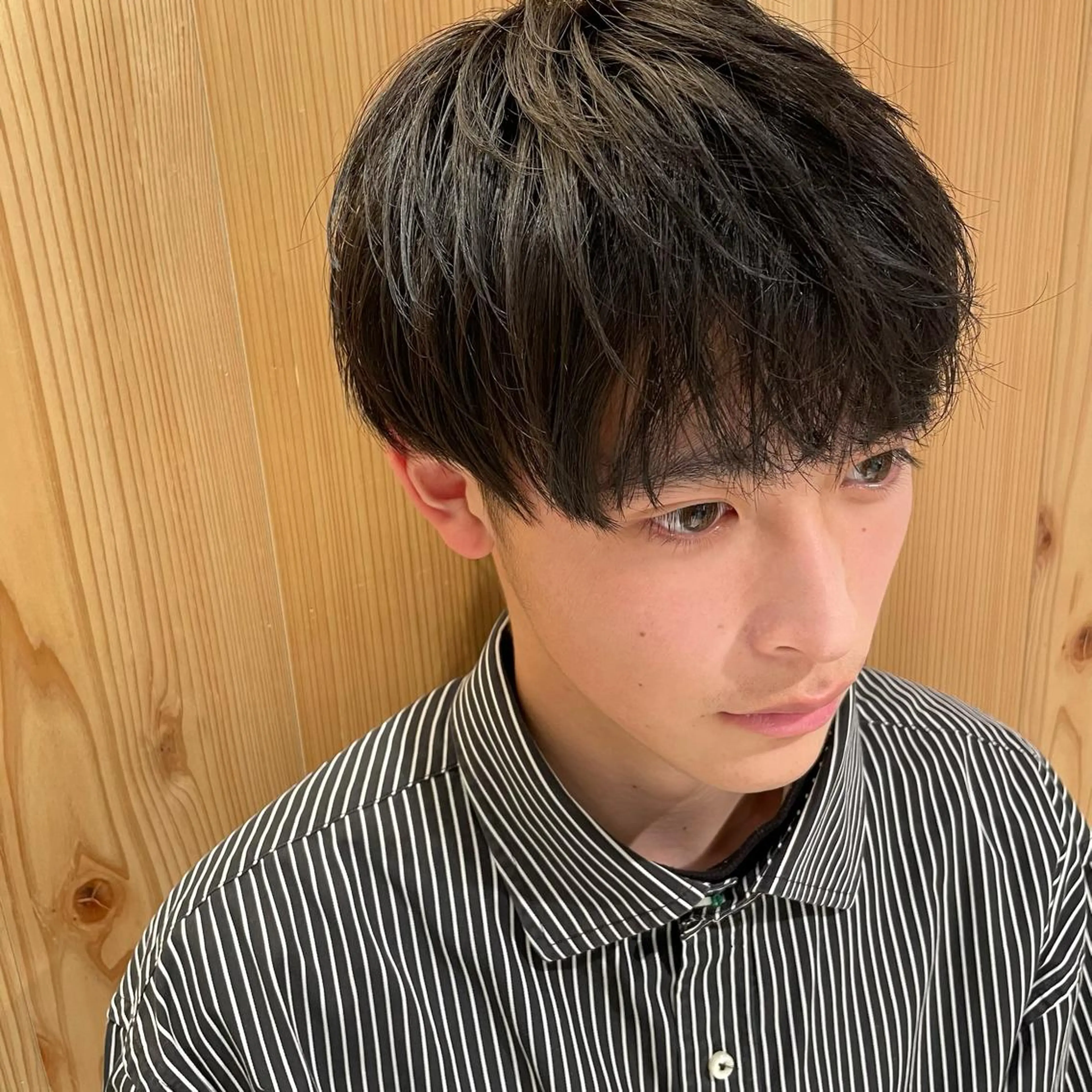 ショート カラー パーマ ヘアアレンジ メンズ パーソナルカラー合わ せたカラー🤍なつみのヘアスタイル