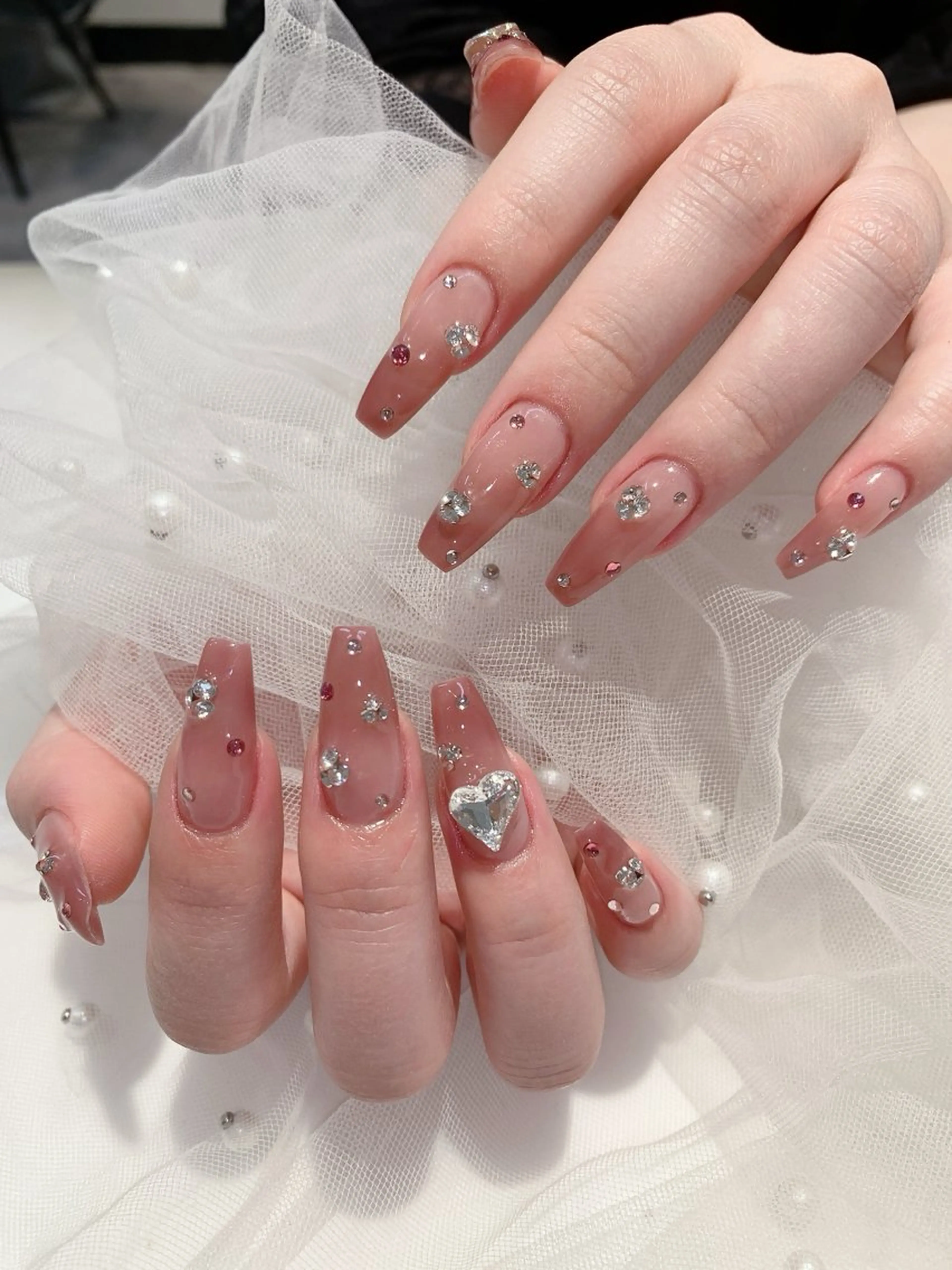 ネイル ハート ハンドネイル DG nailsalon所属・DG nailのネイルデザイン