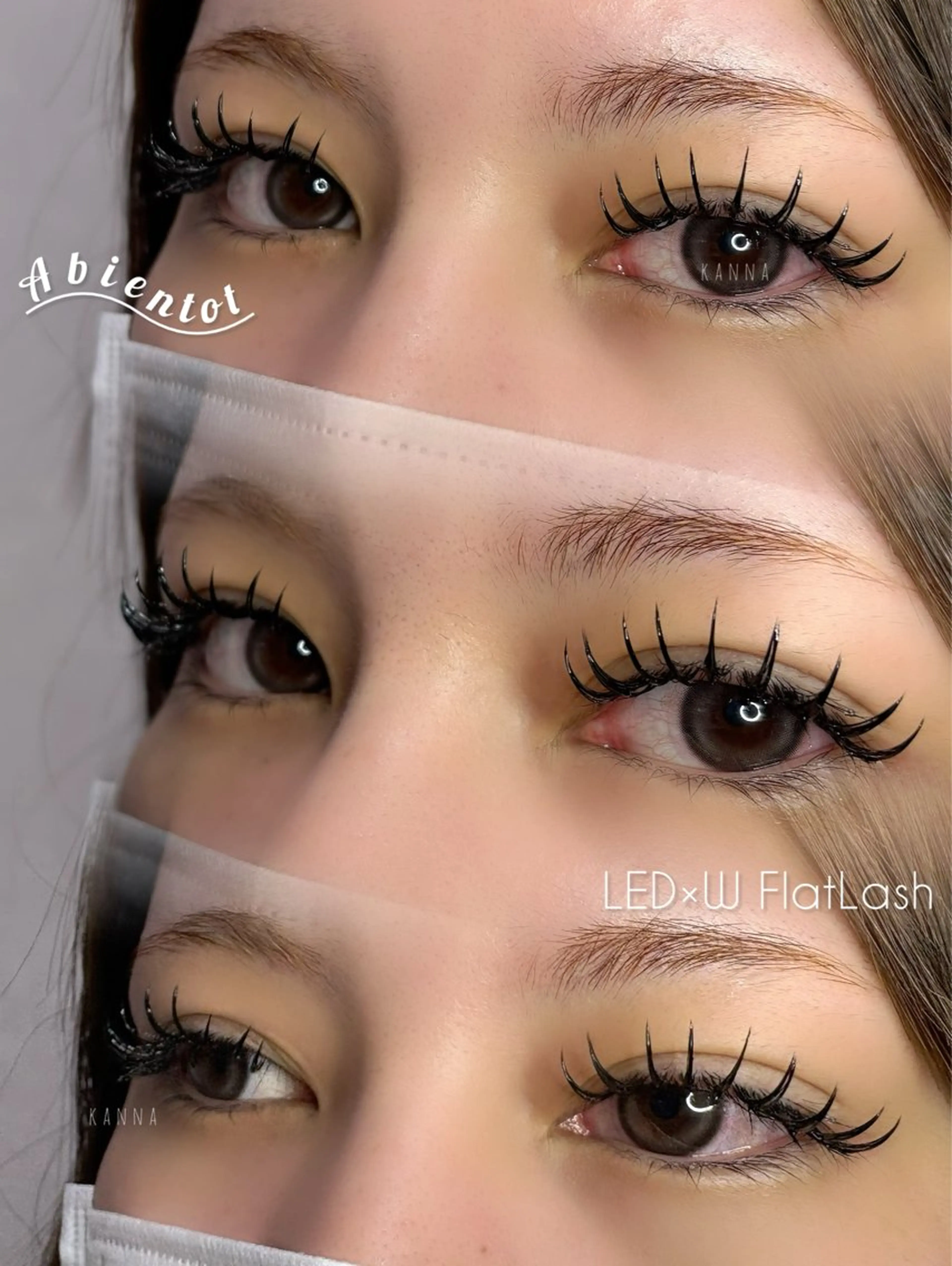 マツエク・マツパ CCカール Cカール Abientot Kannaのマツエク・マツパデザイン