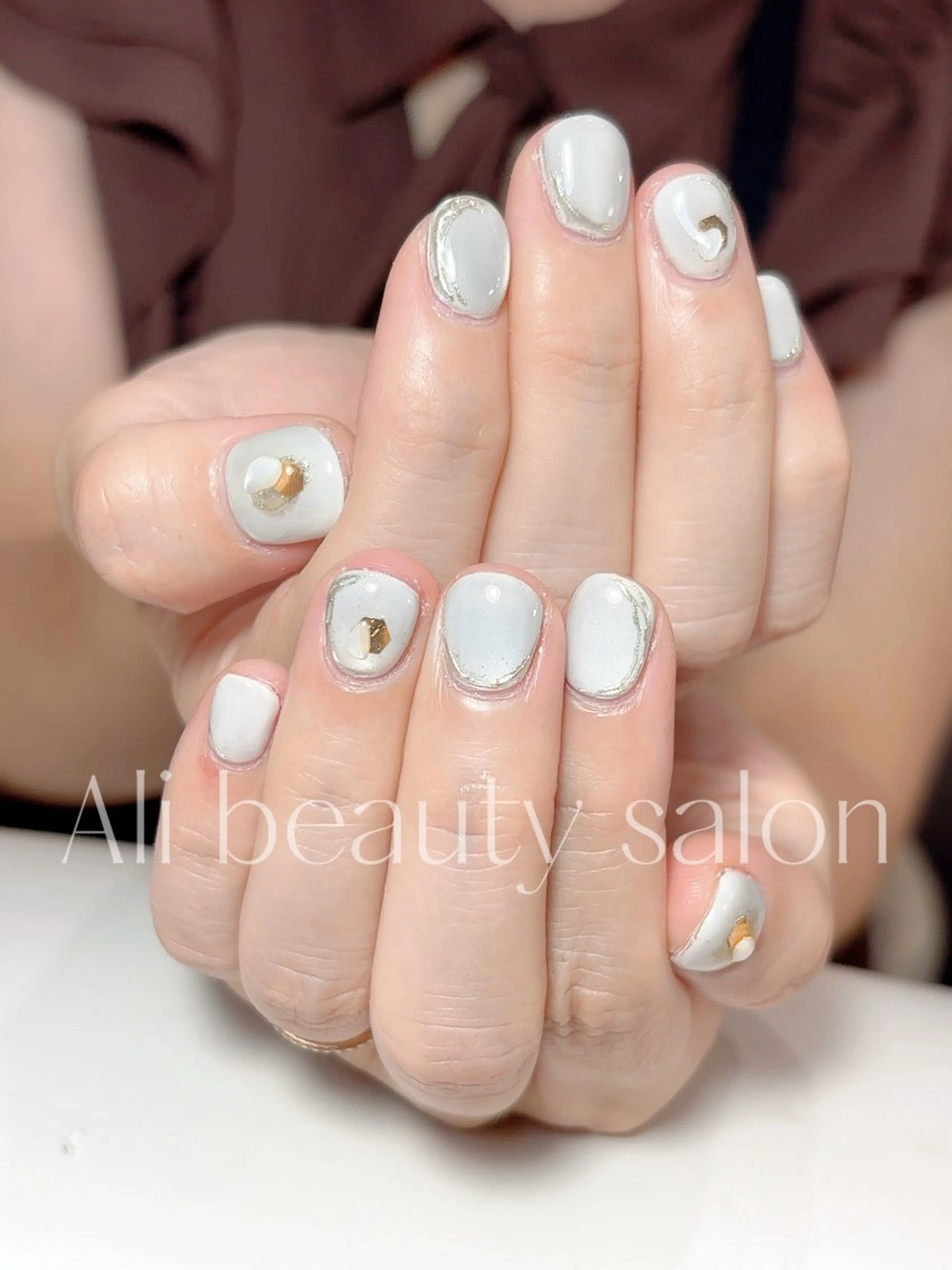 ネイル マグネットネイル ミラーネイル ハンドネイル Ali 新小岩 ネイル専門のネイルデザイン