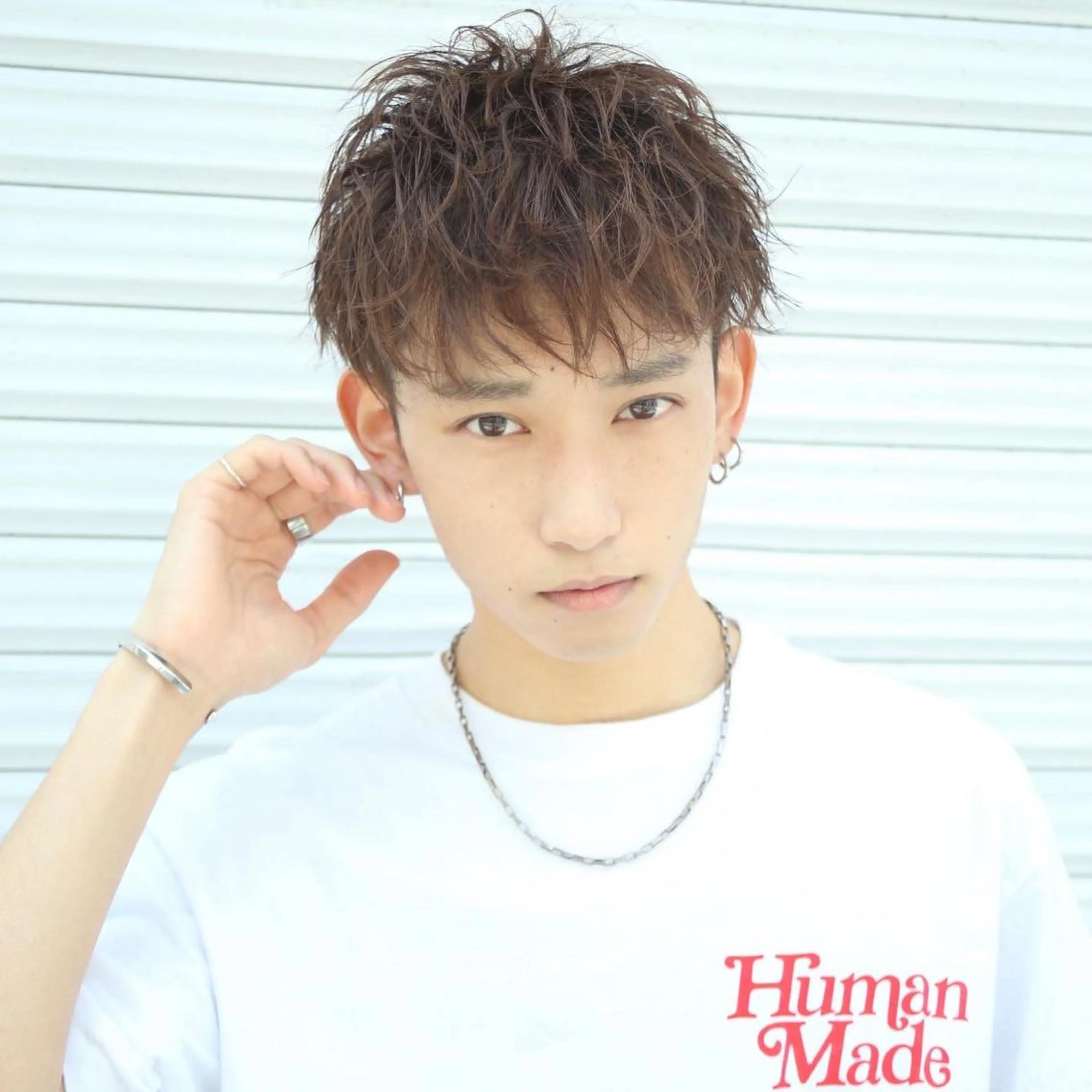 ショート パーマ ヘアアレンジ メンズ マッシュ ショートヘア カット パーマ トリートメント ヘッドスパ ヘアセット 【メンズヘアの匠】 タニ　心斎橋　アメ村のヘアスタイル