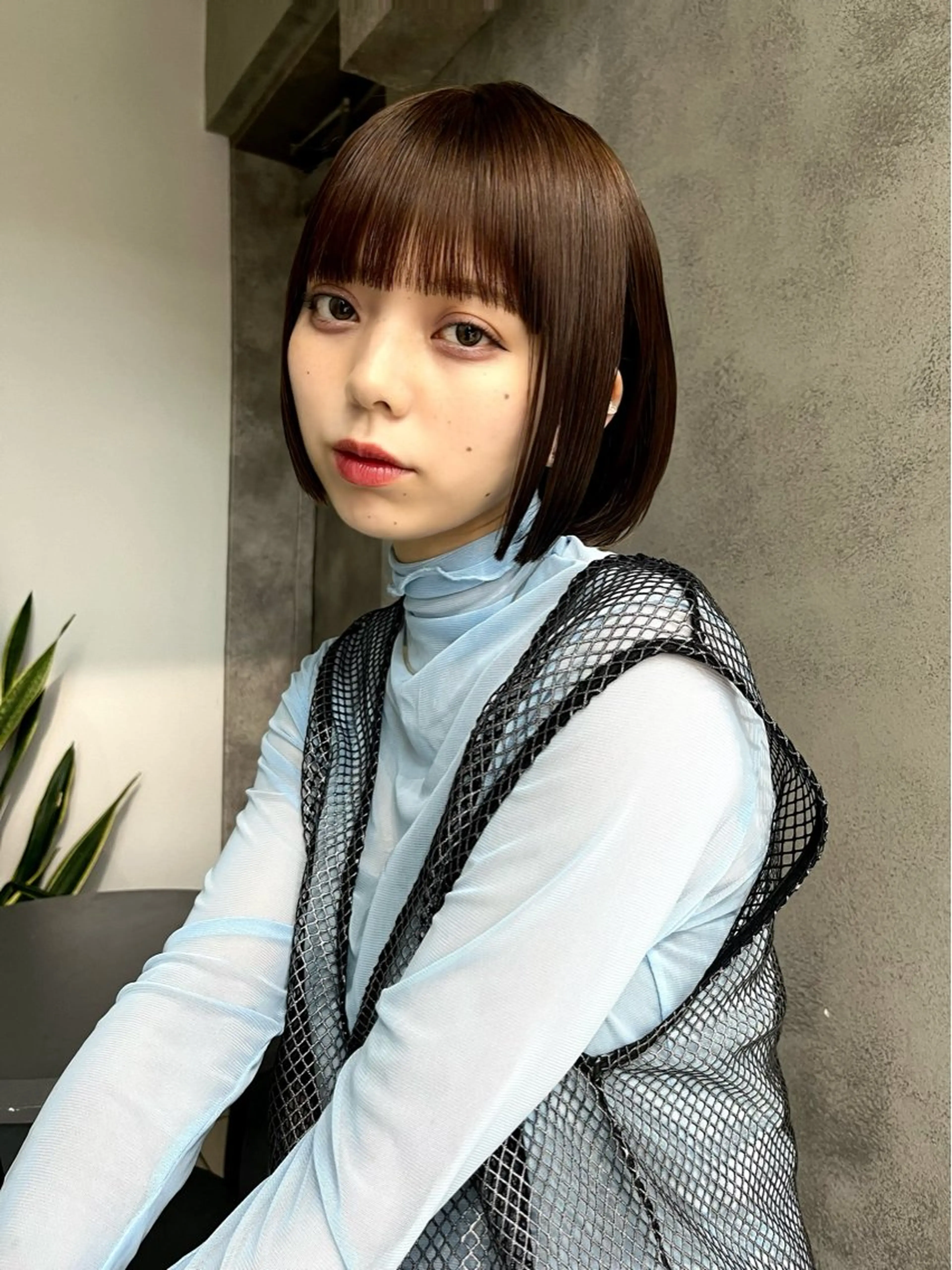 カラー ヘアカラー 顔まわり/ボブウルフ 🤍愛唯(めい)のヘアスタイル