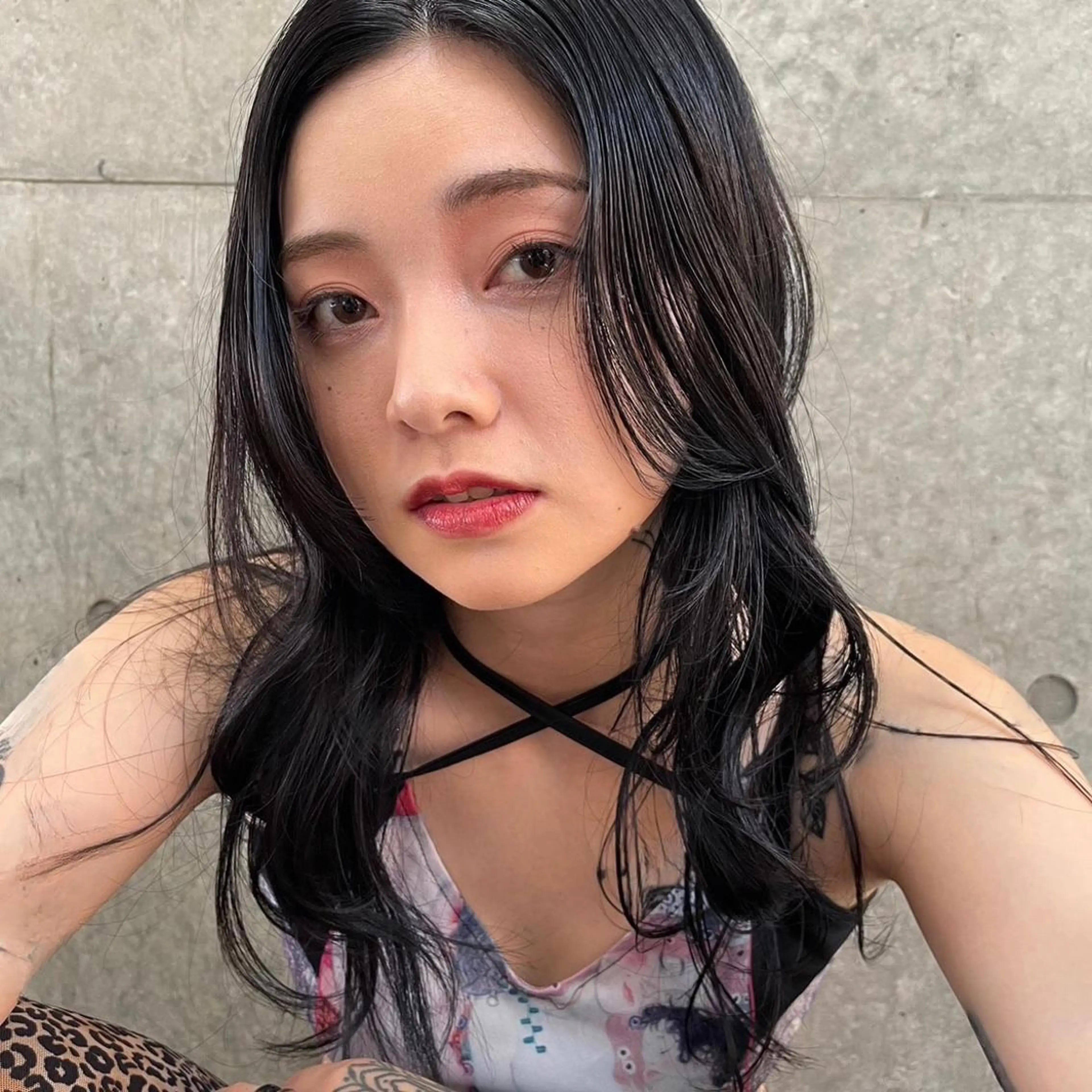 ロング カラー 💖大人韓国ヘア💖 韓国艶カラー【銀座】のヘアスタイル