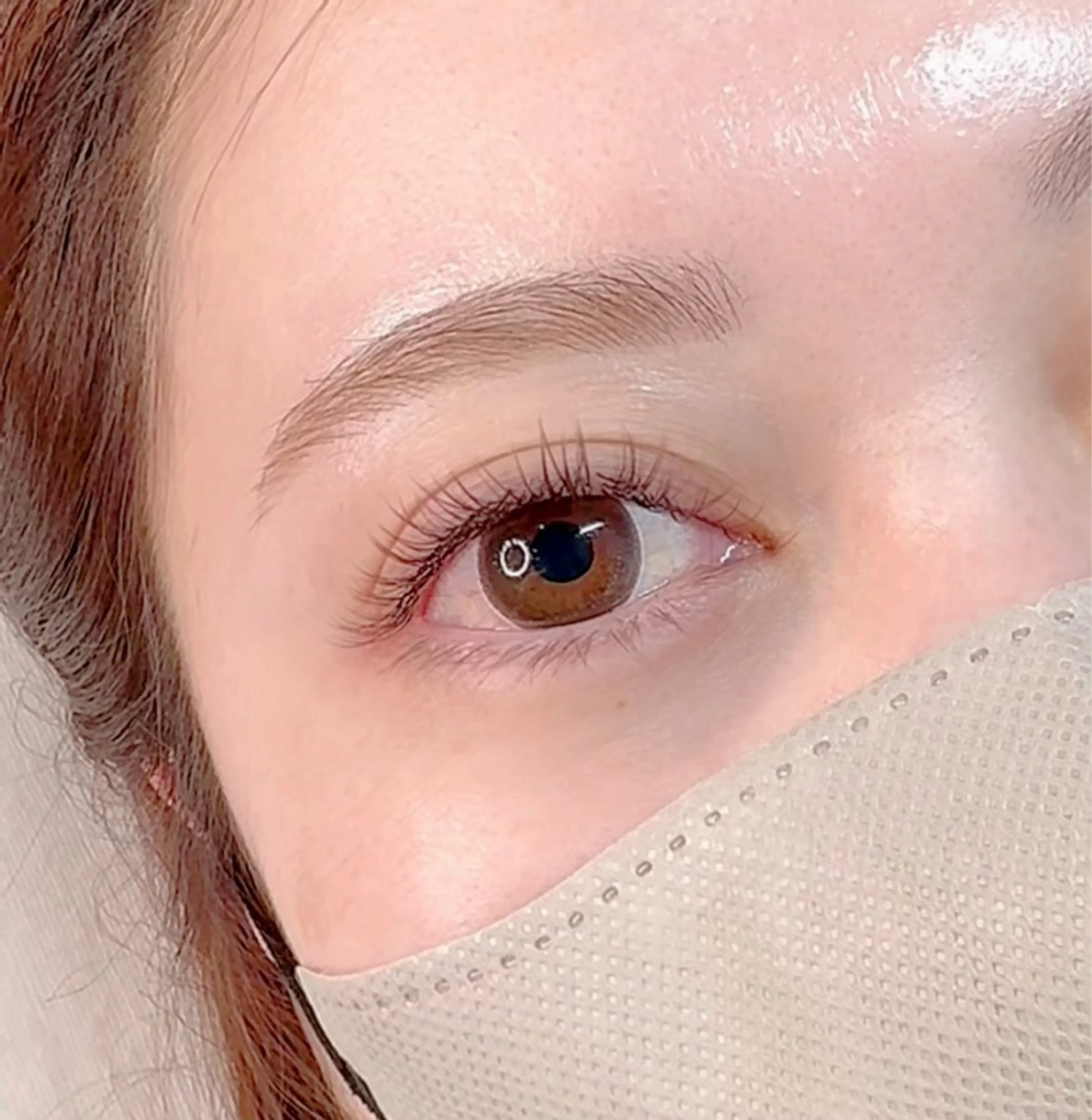 《眉毛の濃さ、毛量が多く気になる方》しっかり間引き＋organicカラー＋似合わせeyebrowの写真