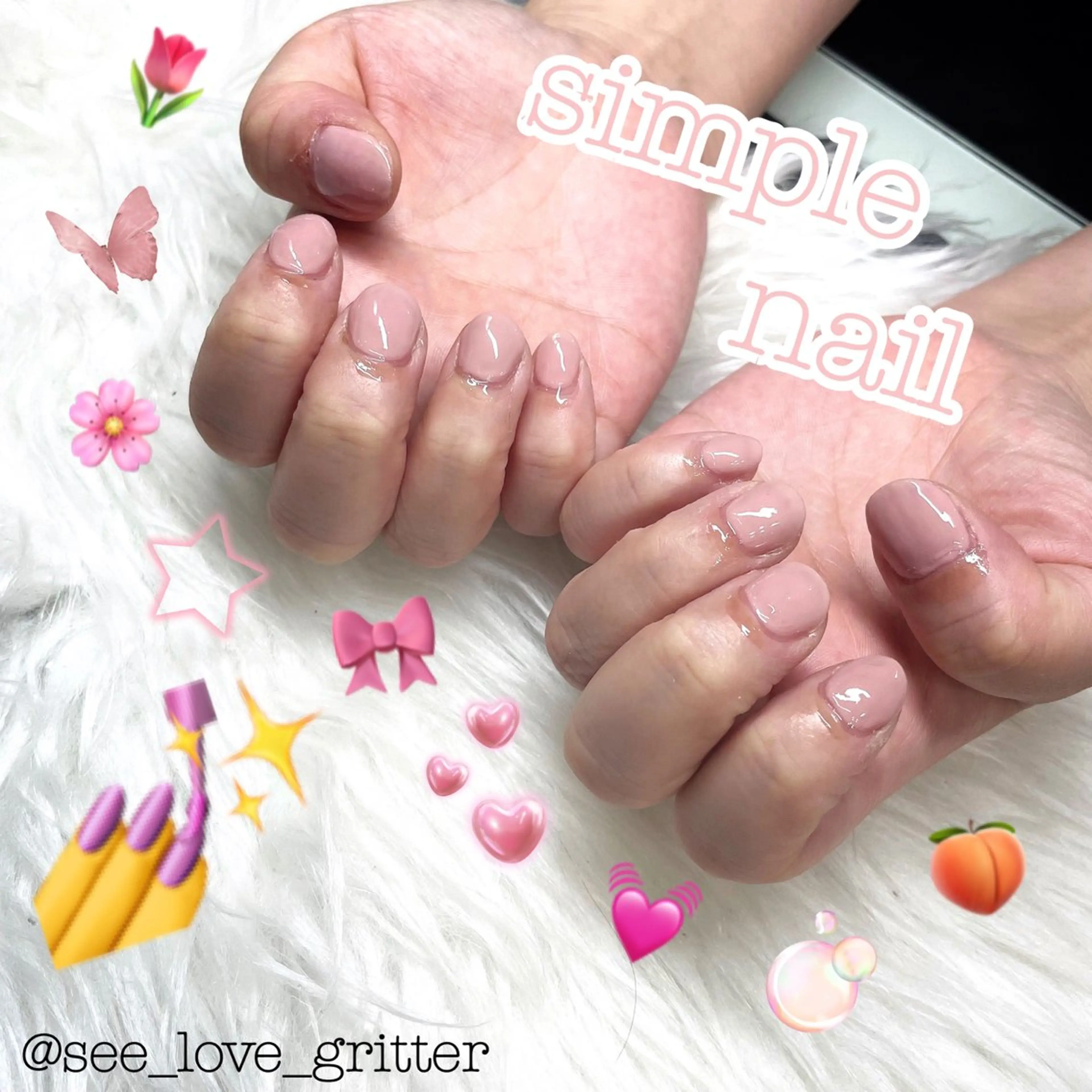 ミディアム see love gritterのネイルデザイン