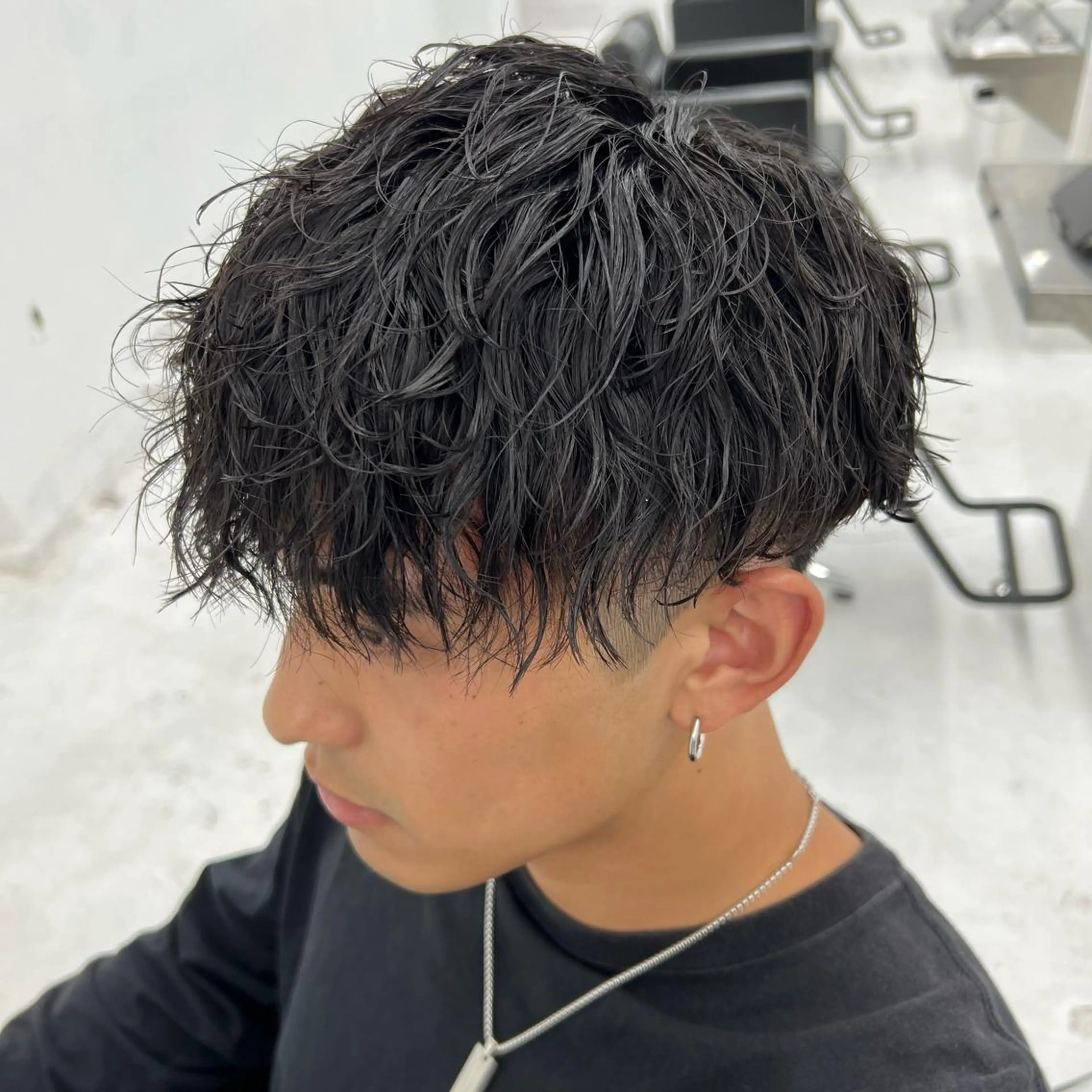 ショート パーマ 豊崎 佑輔のヘアスタイル